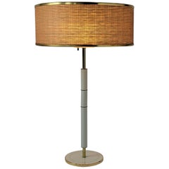 1960s Huge Gerald Thurston 3 Lights Tall Table Lamp , USA