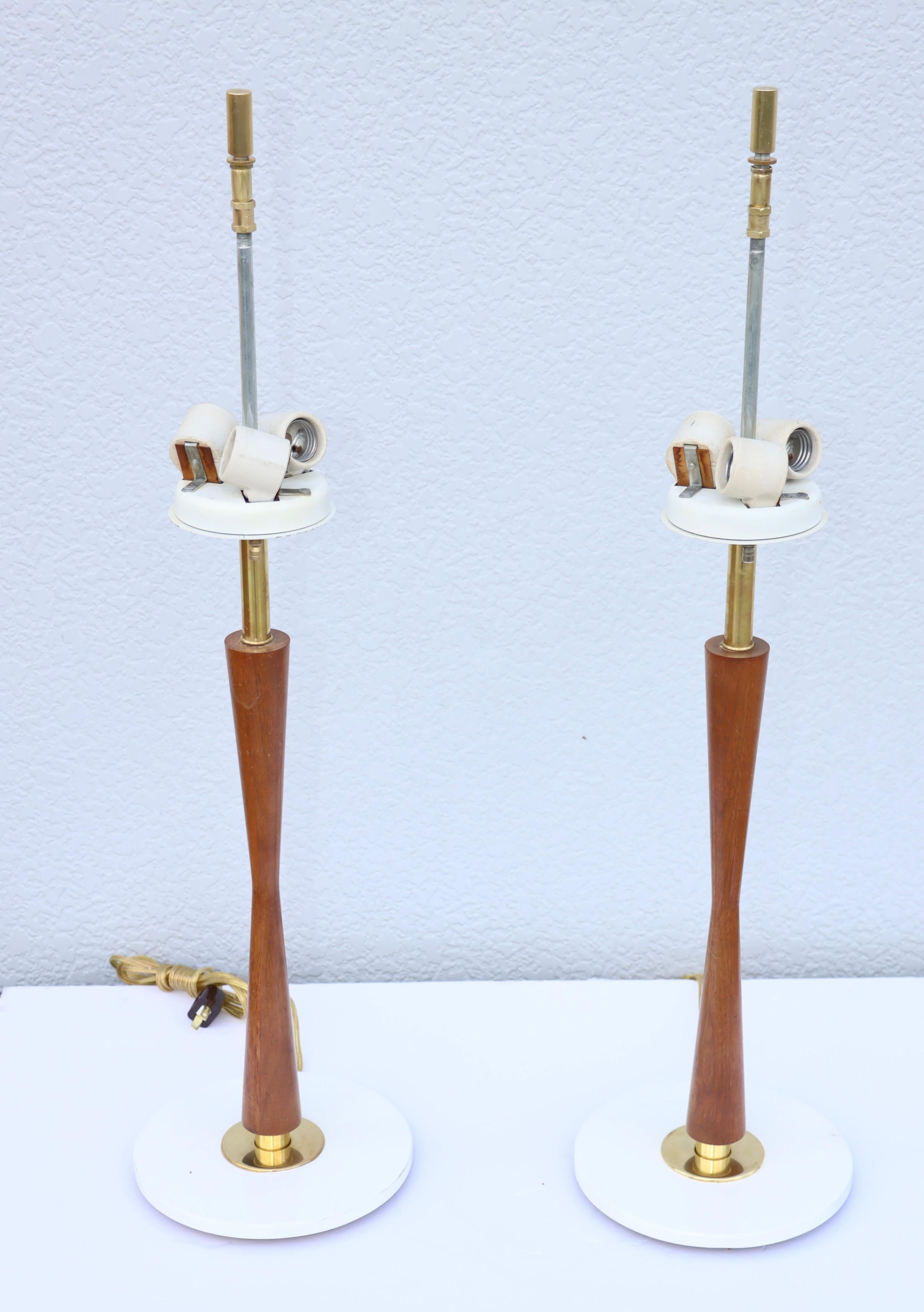 Américain Lampes de table modernes Gerald Thurston pour Lightolier des années 1960 en vente