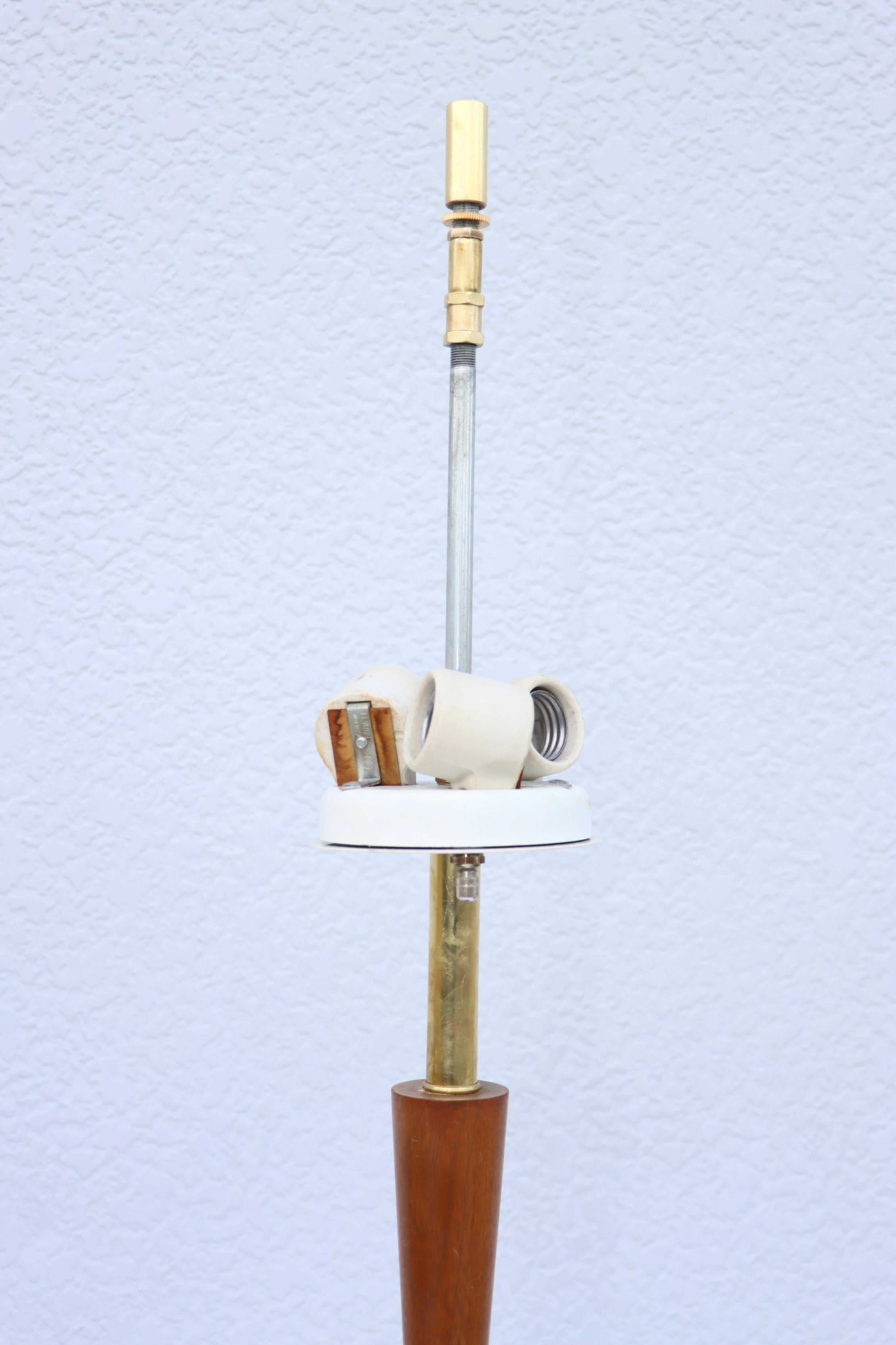 Lampes de table modernes Gerald Thurston pour Lightolier des années 1960 Bon état - En vente à New York, NY