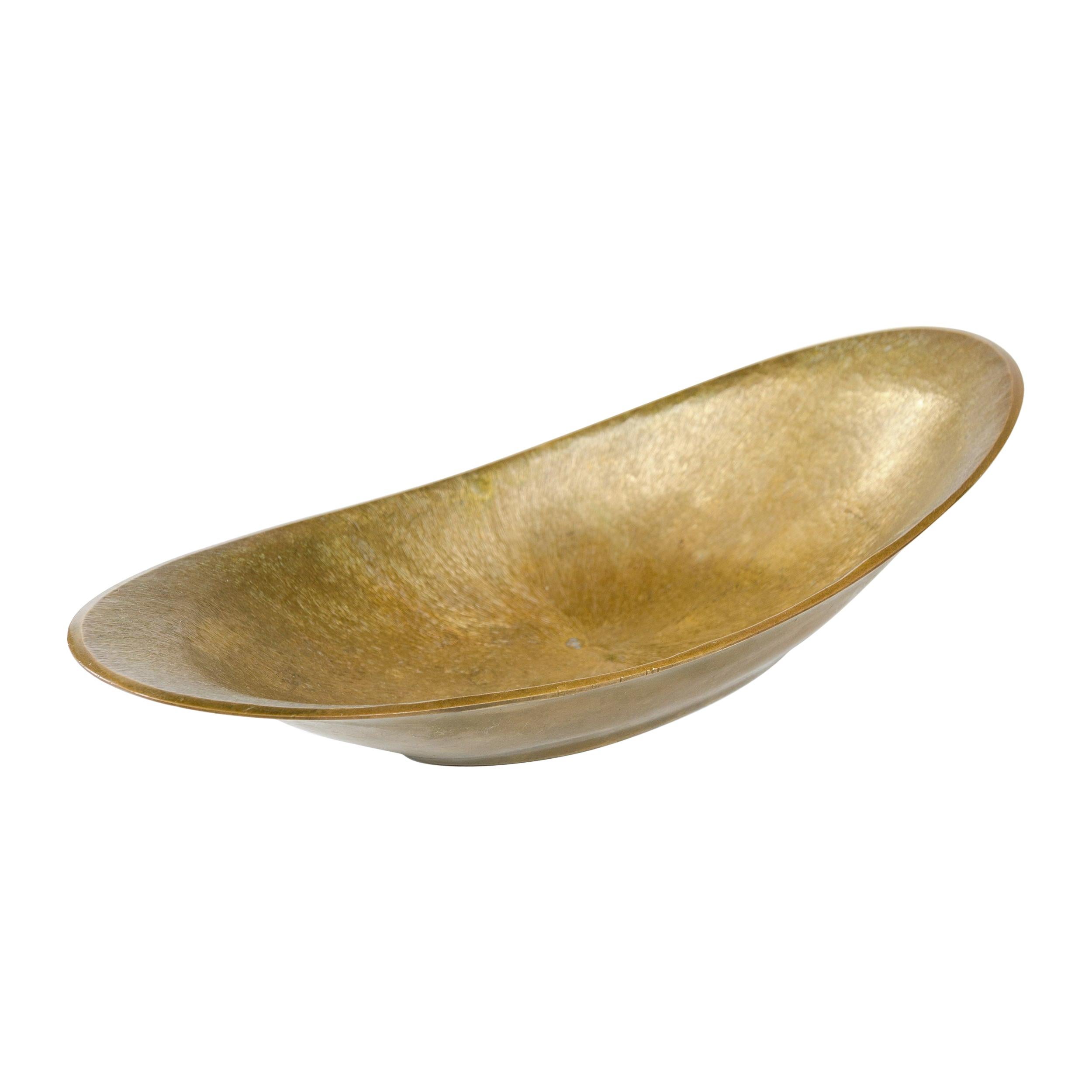 1960s German Brass Ovoid Dish