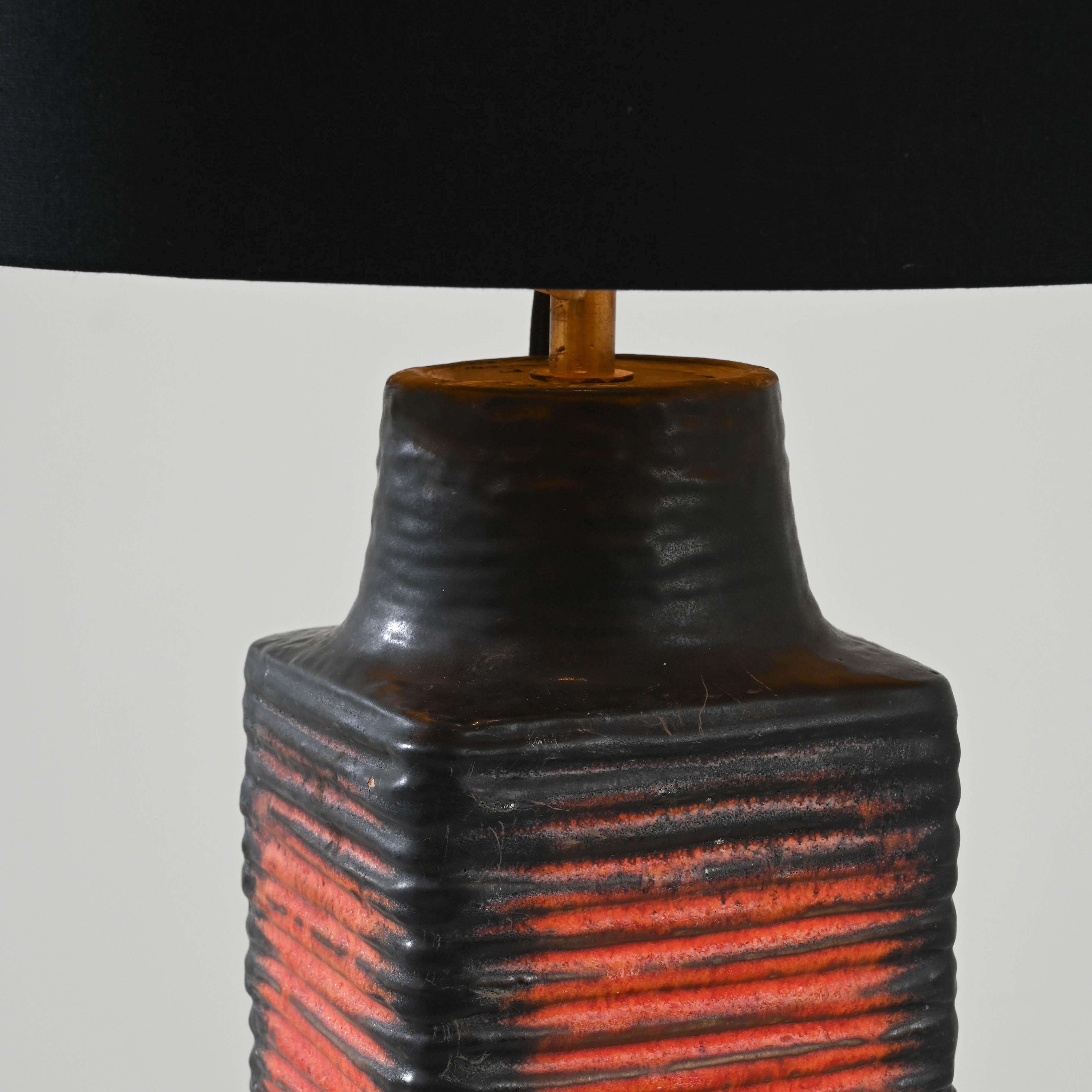 1960s German Ceramic Table Lamp For Sale 6