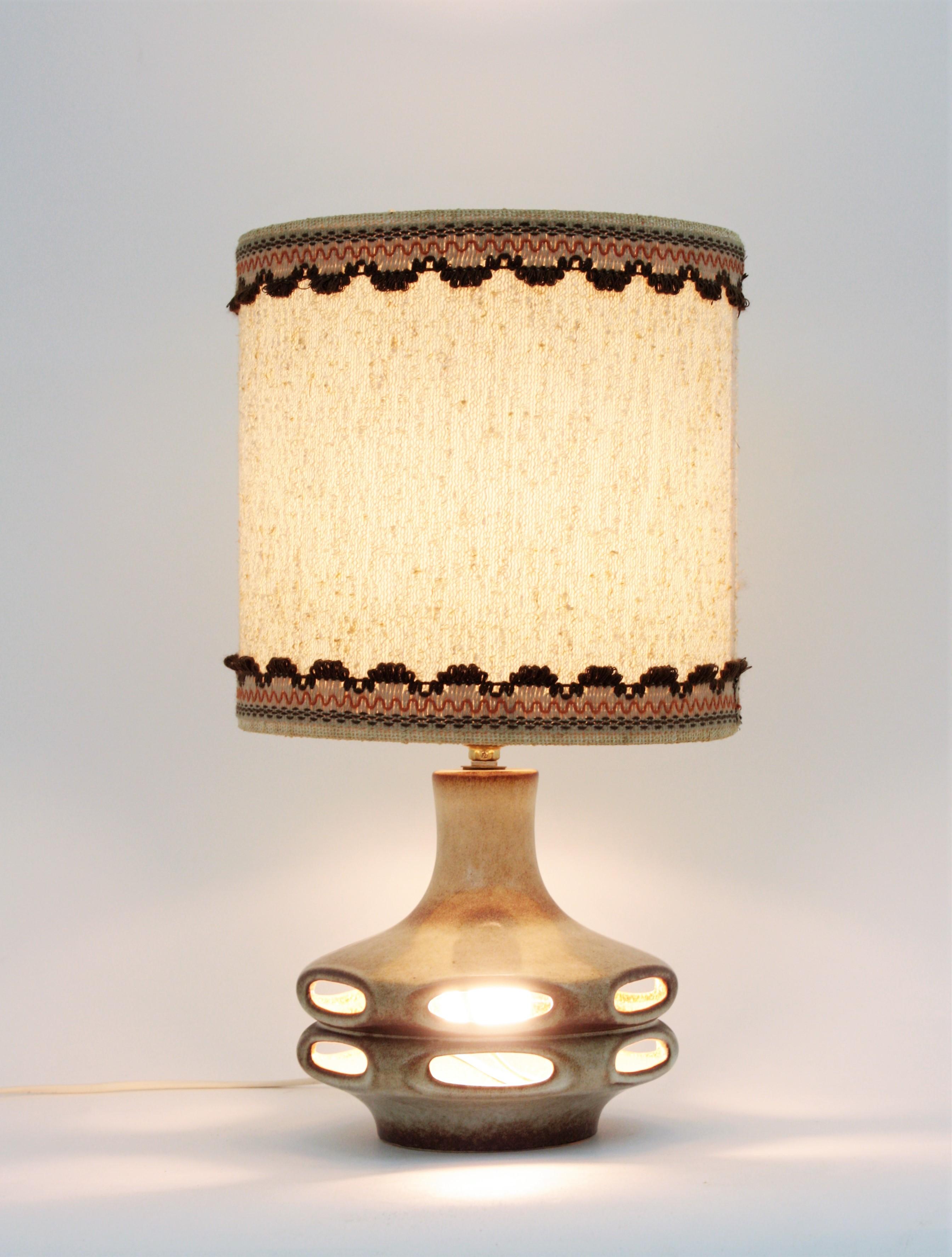 1960s German Ceramic Table Lamp In Good Condition In Barcelona, ES