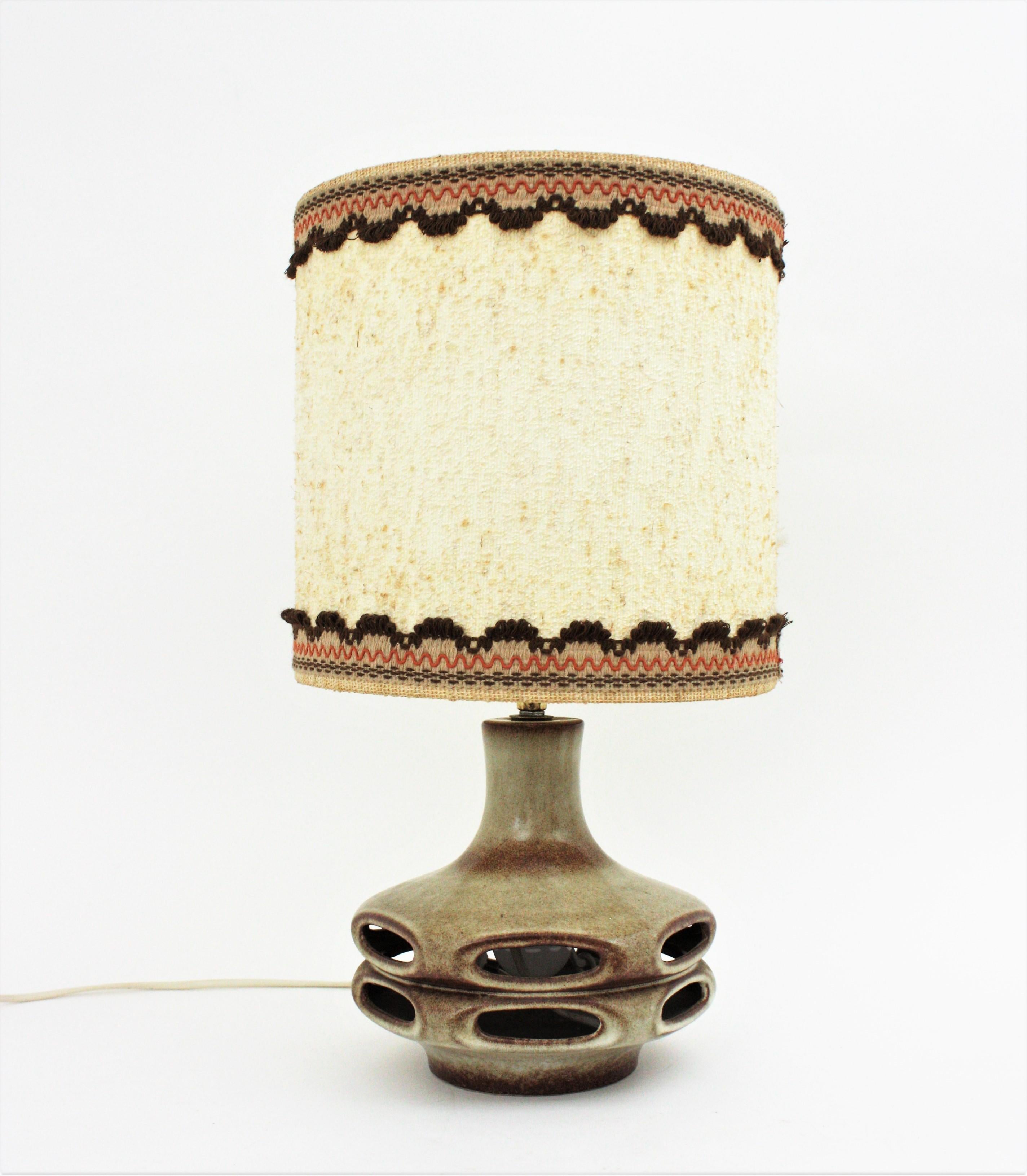 20th Century 1960s German Ceramic Table Lamp