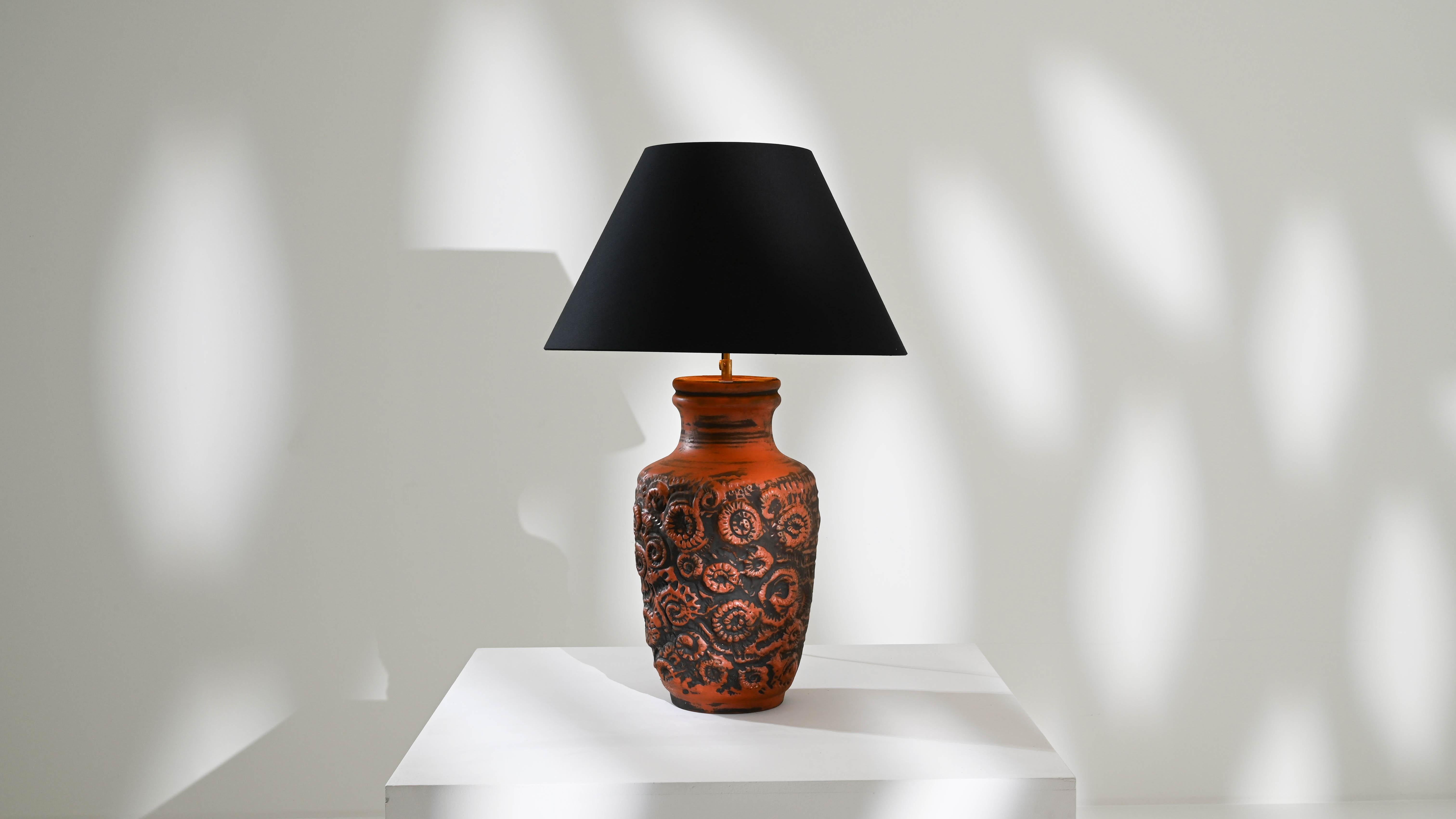 1960s German Ceramic Table Lamp For Sale 3