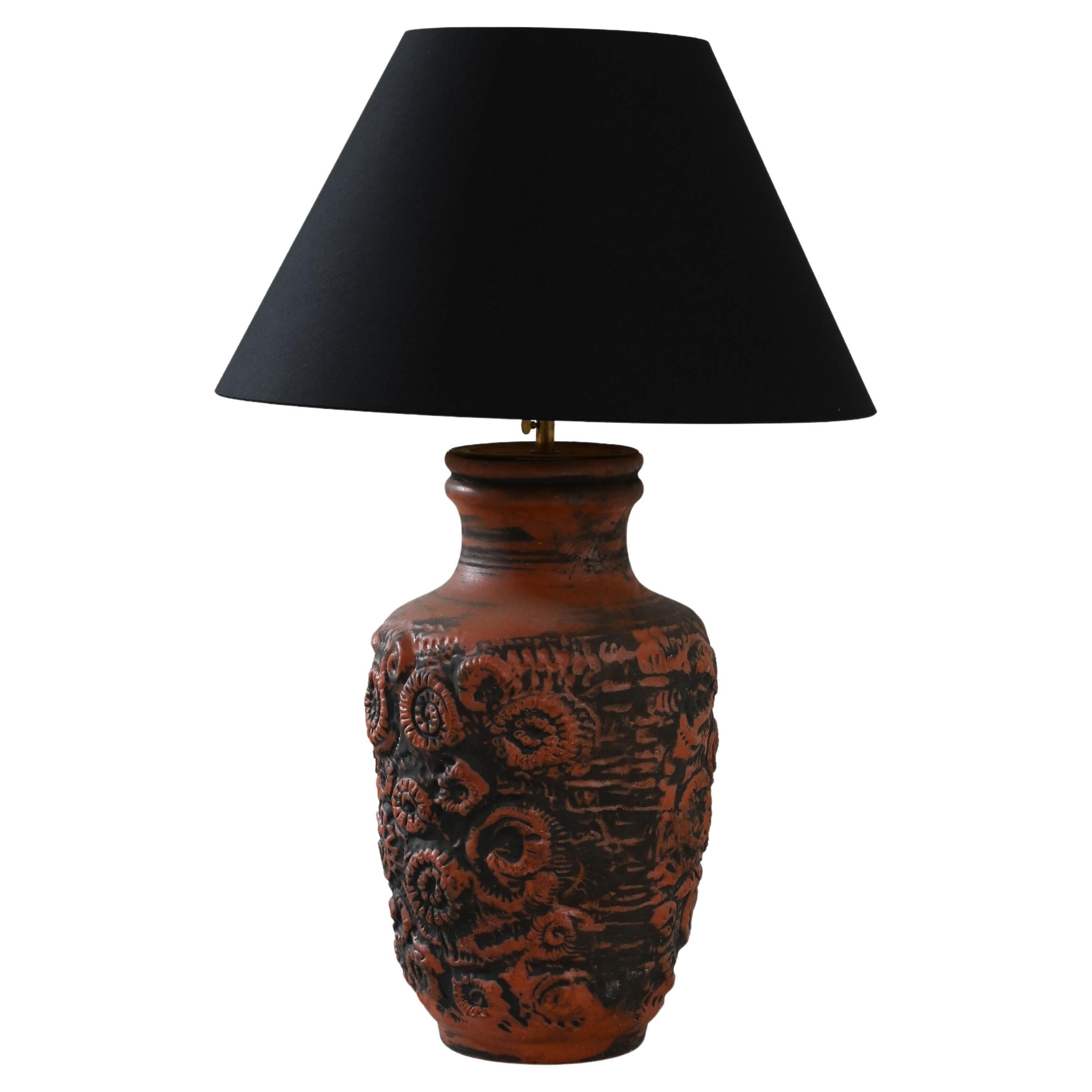 1960s German Ceramic Table Lamp For Sale