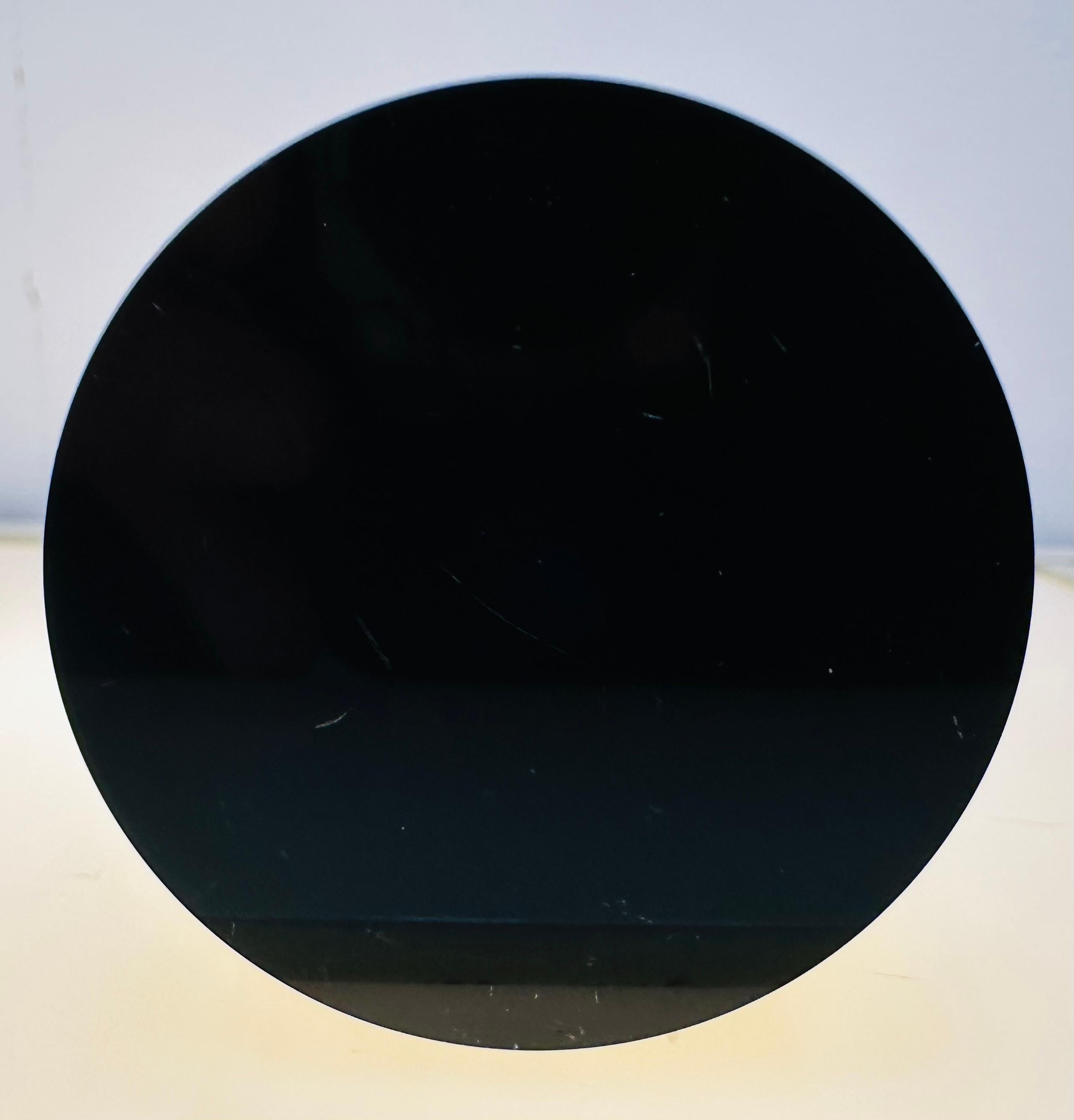 1960s German Friedrich Kristall Dark Blue 15 Concave Lens Cut Crystal Vase 11