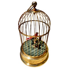 Vintage 1960's German made Singing Bird Cage