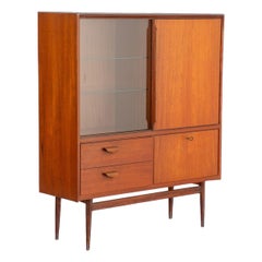 1960s German Mid Century Curio Cabinet in Teak