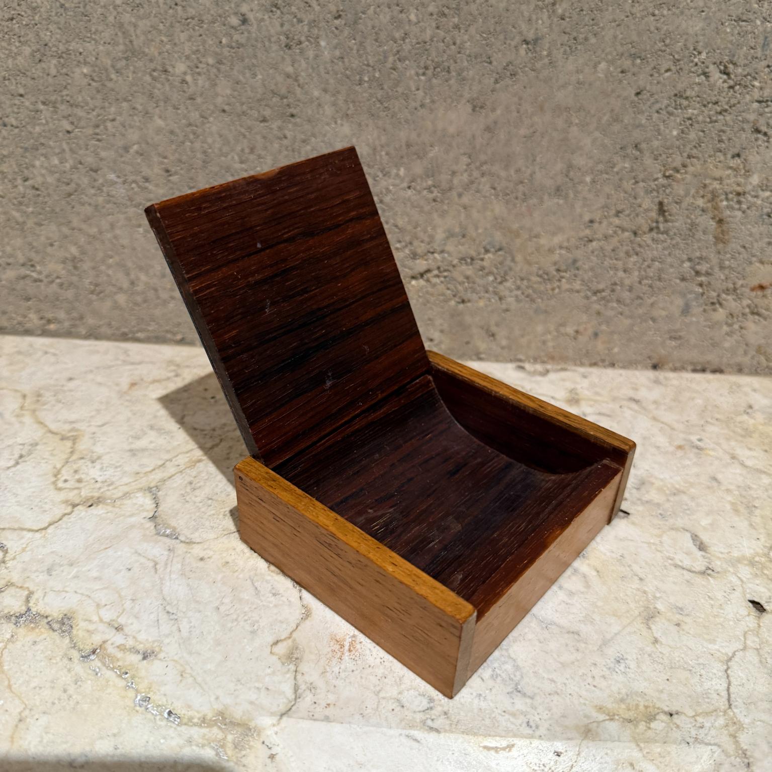 Boîte à bijoux moderniste allemande des années 1960 en teck émaillé abstrait  Schibensky Bunge en vente 11