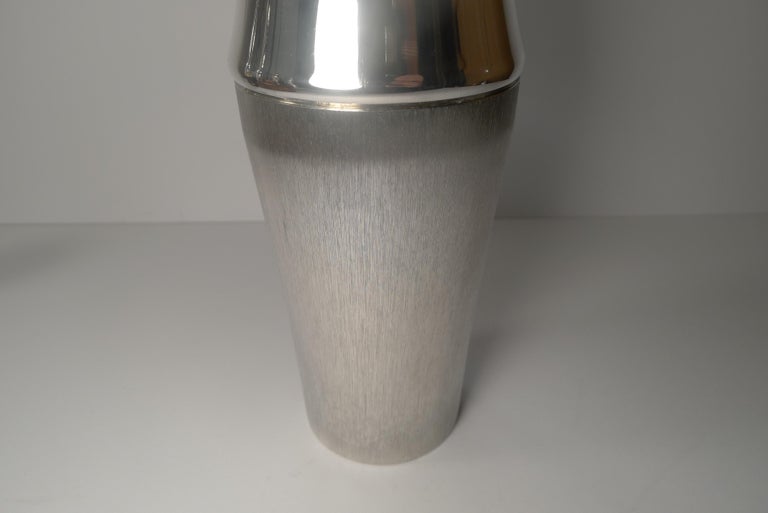 1960's German Silver Plated Cocktail Shaker by Lutz and Weiss For Sale