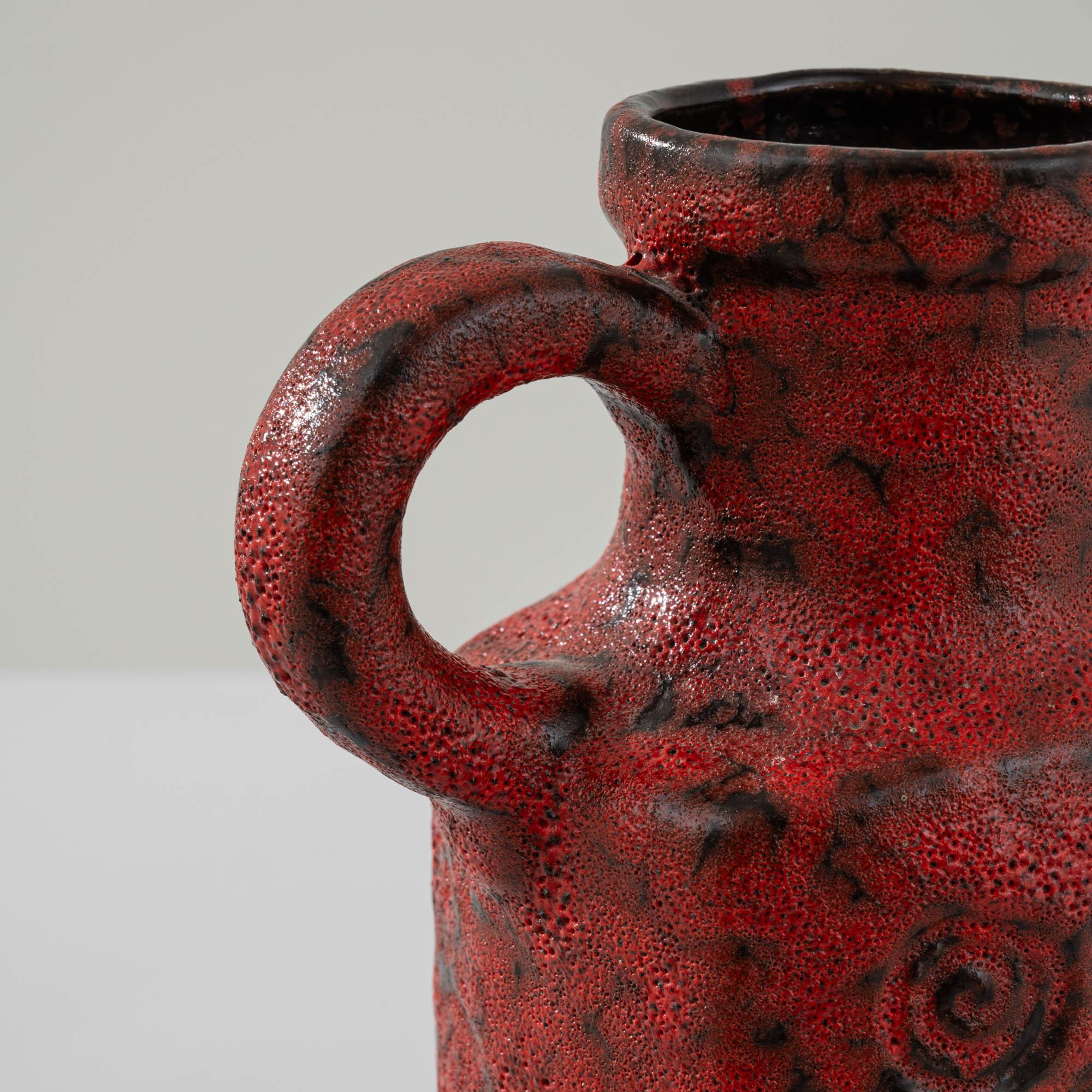 Vase allemand en céramique « W. Germany » des années 1960 en vente 1