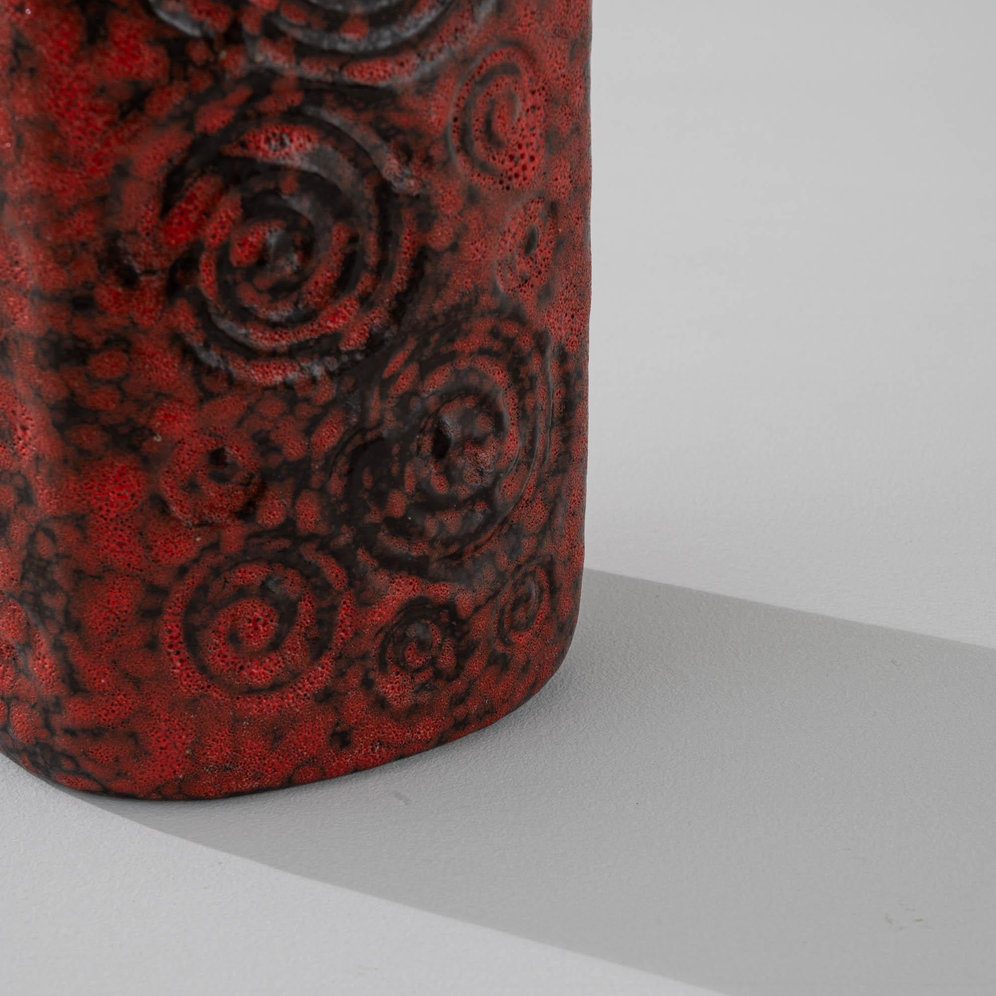 Vase allemand en céramique « W. Germany » des années 1960 en vente 2
