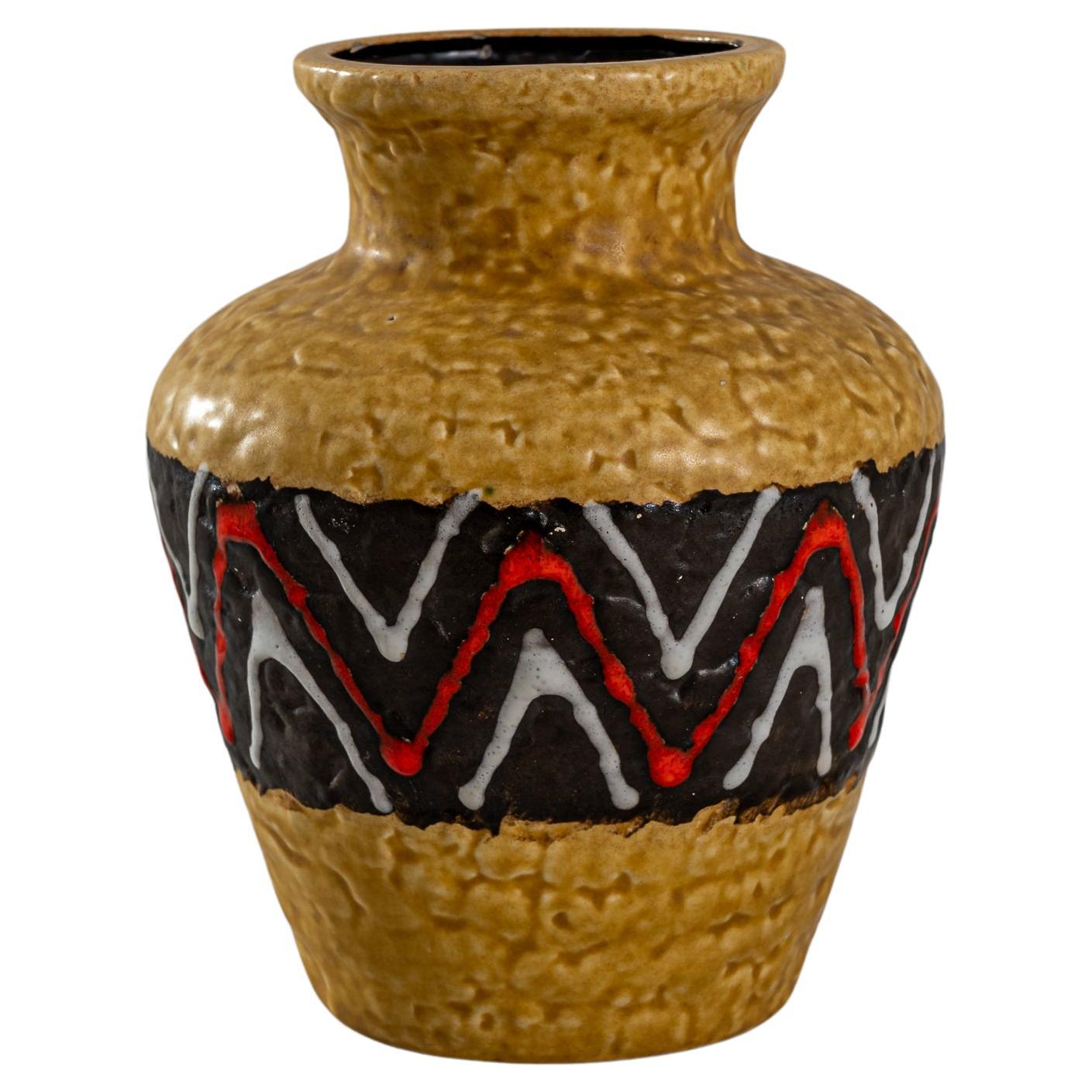 Vase allemand en céramique « W. Germany » des années 1960 en vente