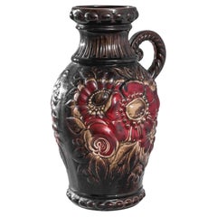 Vase allemand en céramique « W. Germany » des années 1960