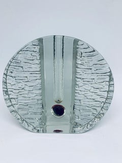1960s German Walther Glas 'Solifleur' Single Stem Round Textured Vase