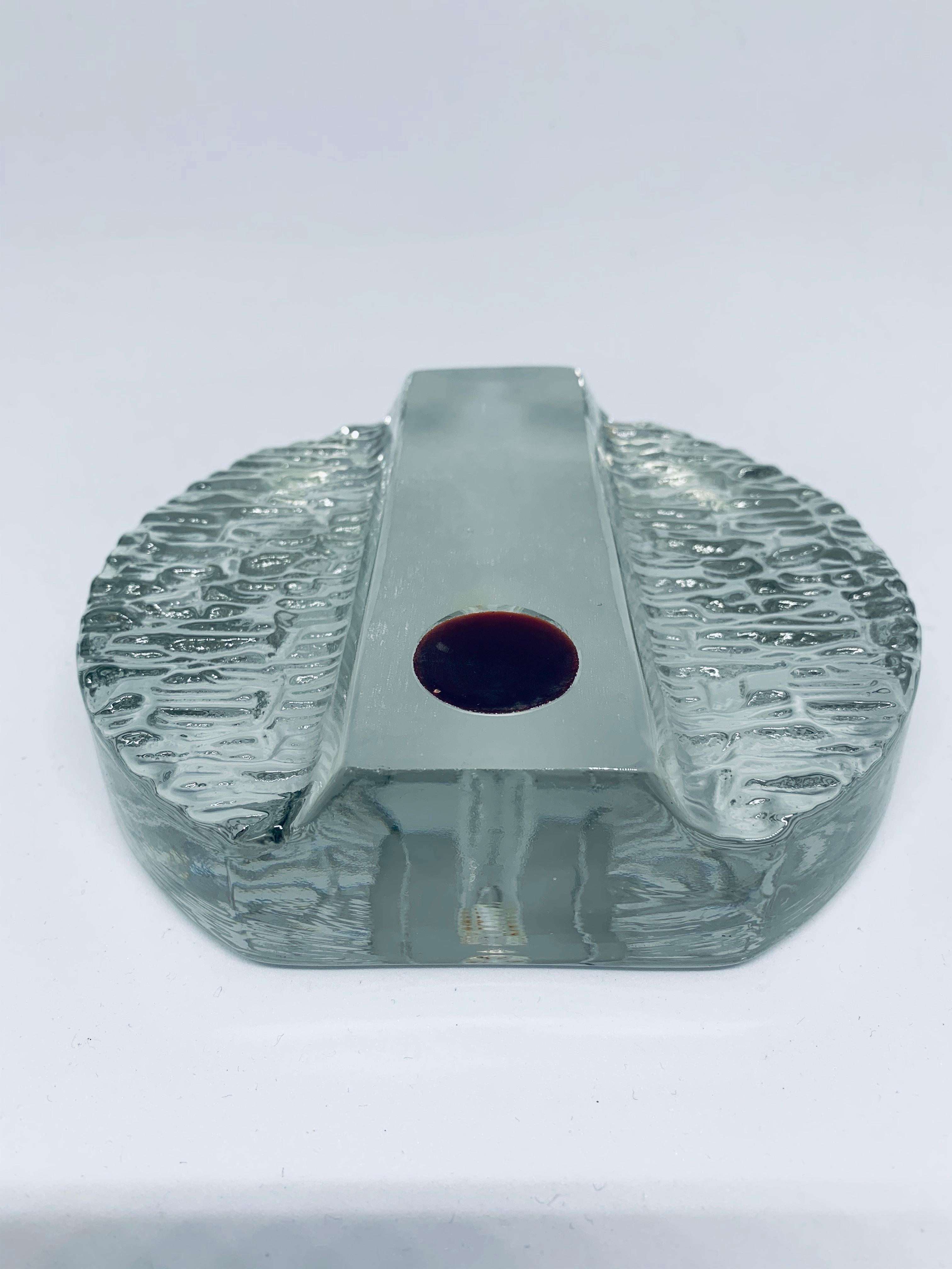 20th Century 1960s German Walther Glas 'Solifleur' Single Stem Round Textured Vase