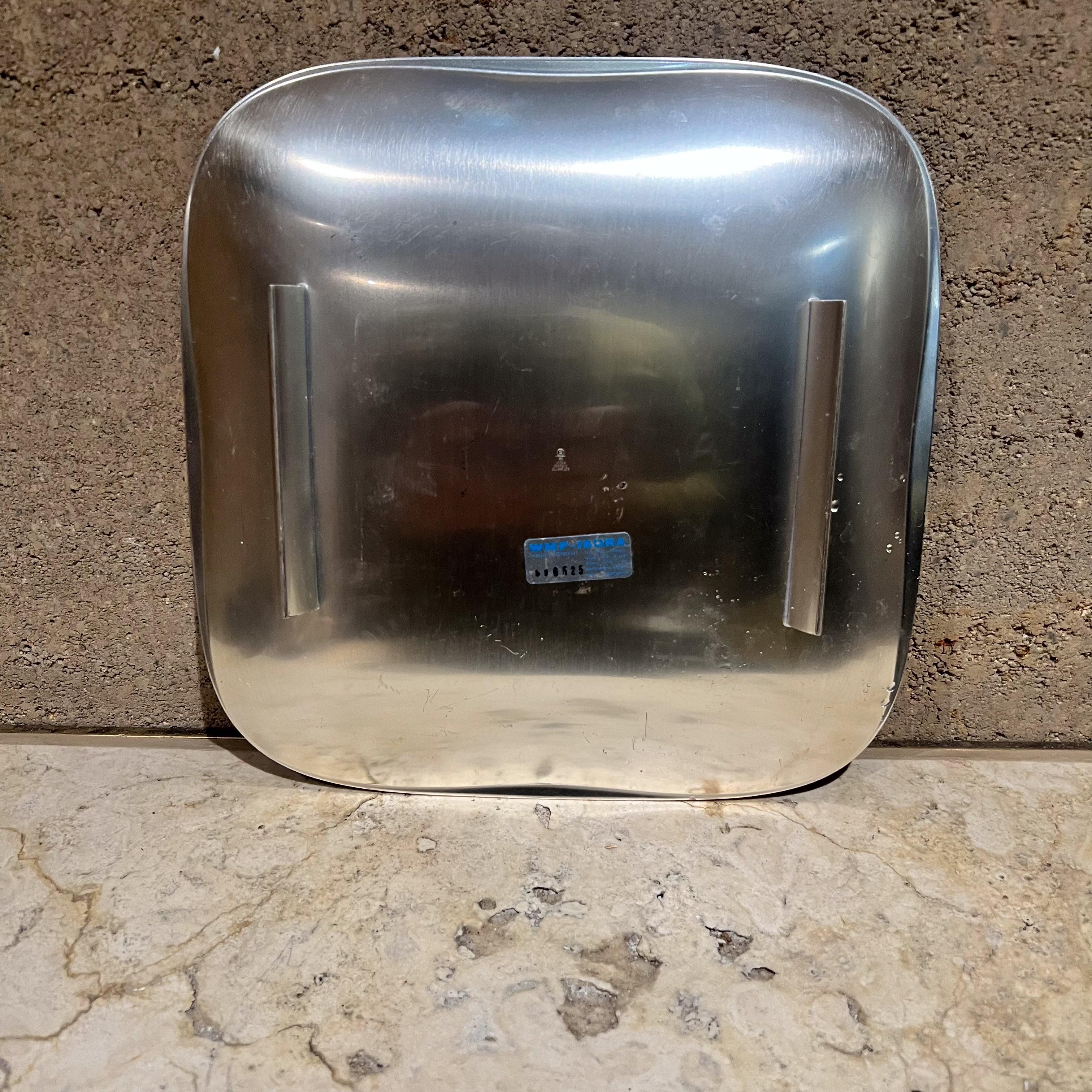 Silver Plate 1960s German WMF Ikora Modernist Silverplate Tray For Sale