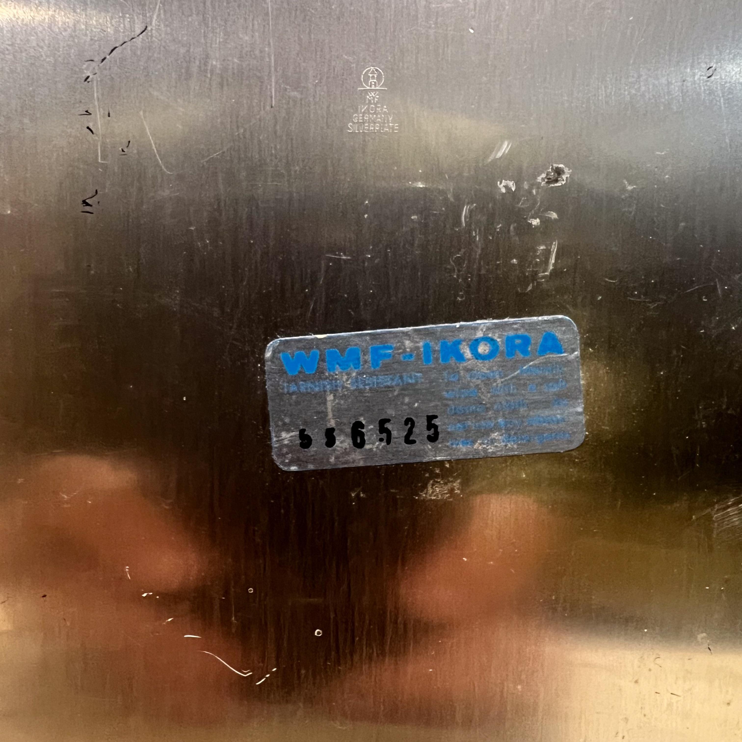1960s German WMF Ikora Modernist Silverplate Tray For Sale 1