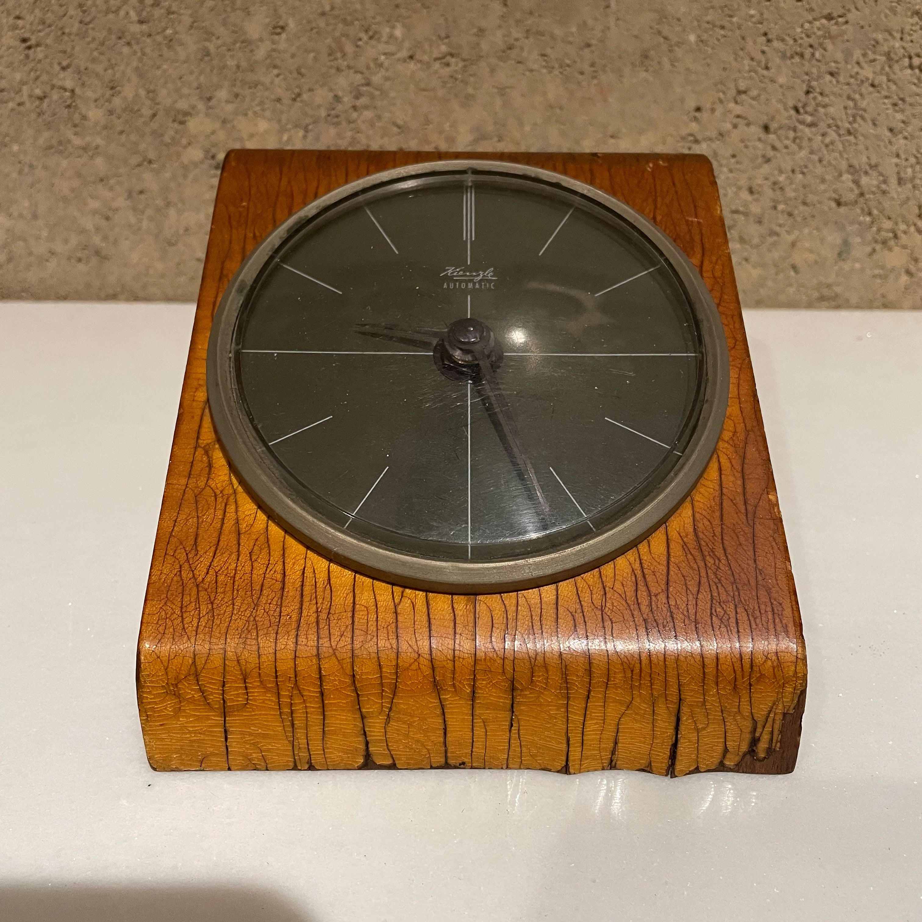 mid century table clock
