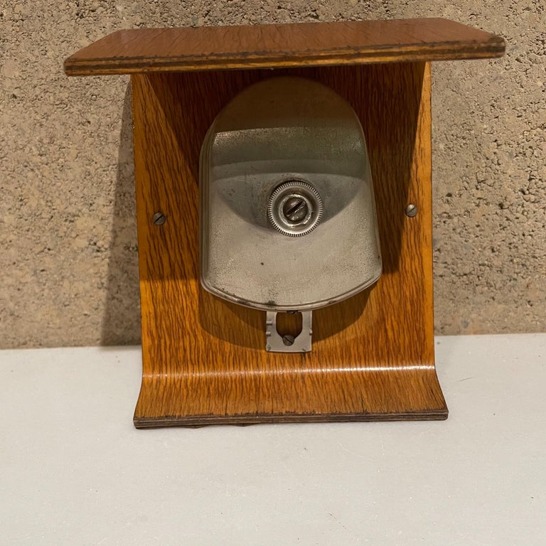 Metal 1960s, Germany Kienzle Modern Bentwood Waterfall Desk Table Clock Restored For Sale