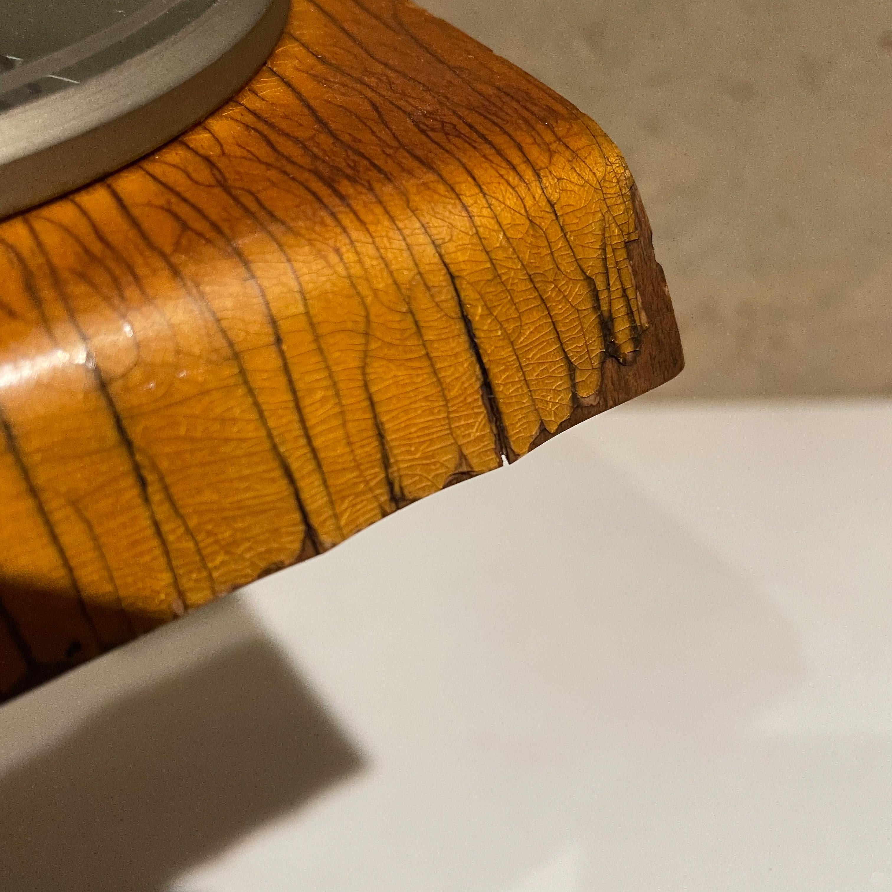 Mid-20th Century 1960s, Germany Kienzle Modern Bentwood Waterfall Desk Table Clock Restored