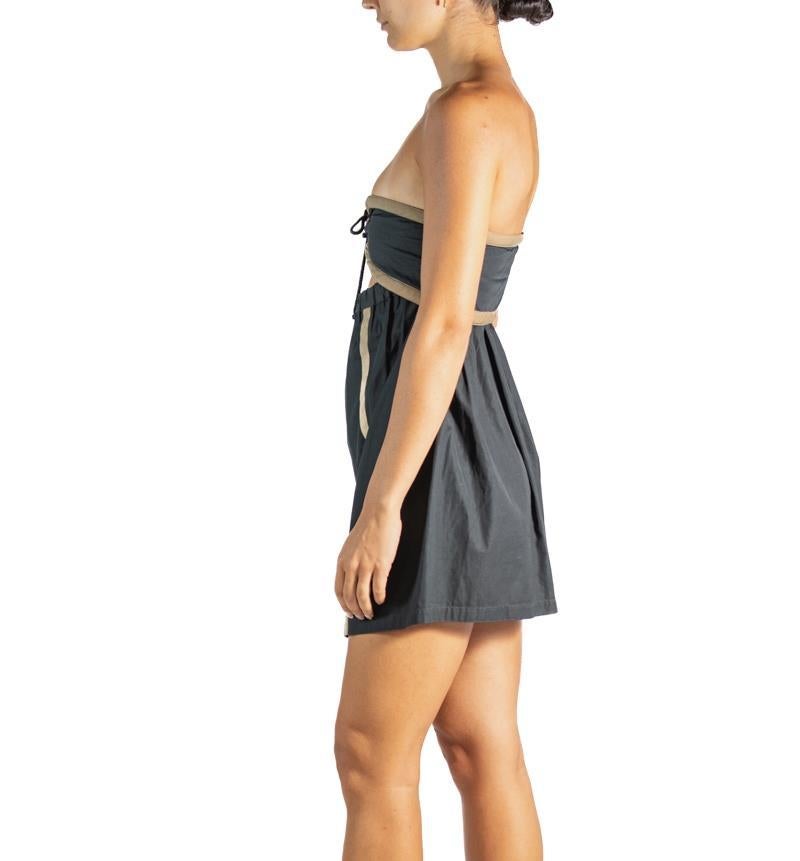Women's 1960S Gianni Versace Black & Brown Mini Dress For Sale