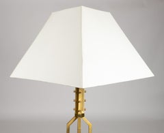 1960s Gilded Brass Floor Lamp
