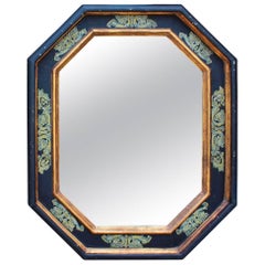 1960s Gilded Wooden Painted Mirror