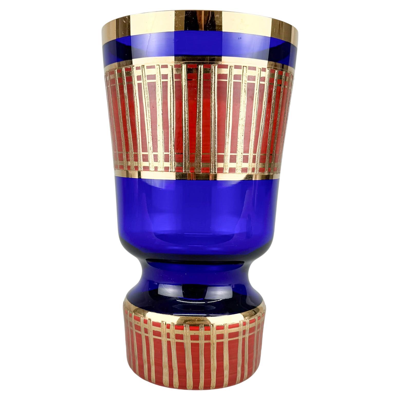 Vaso a forma di branchie degli anni '60 del designer Jan Gabrhel, Cecoslovacchia