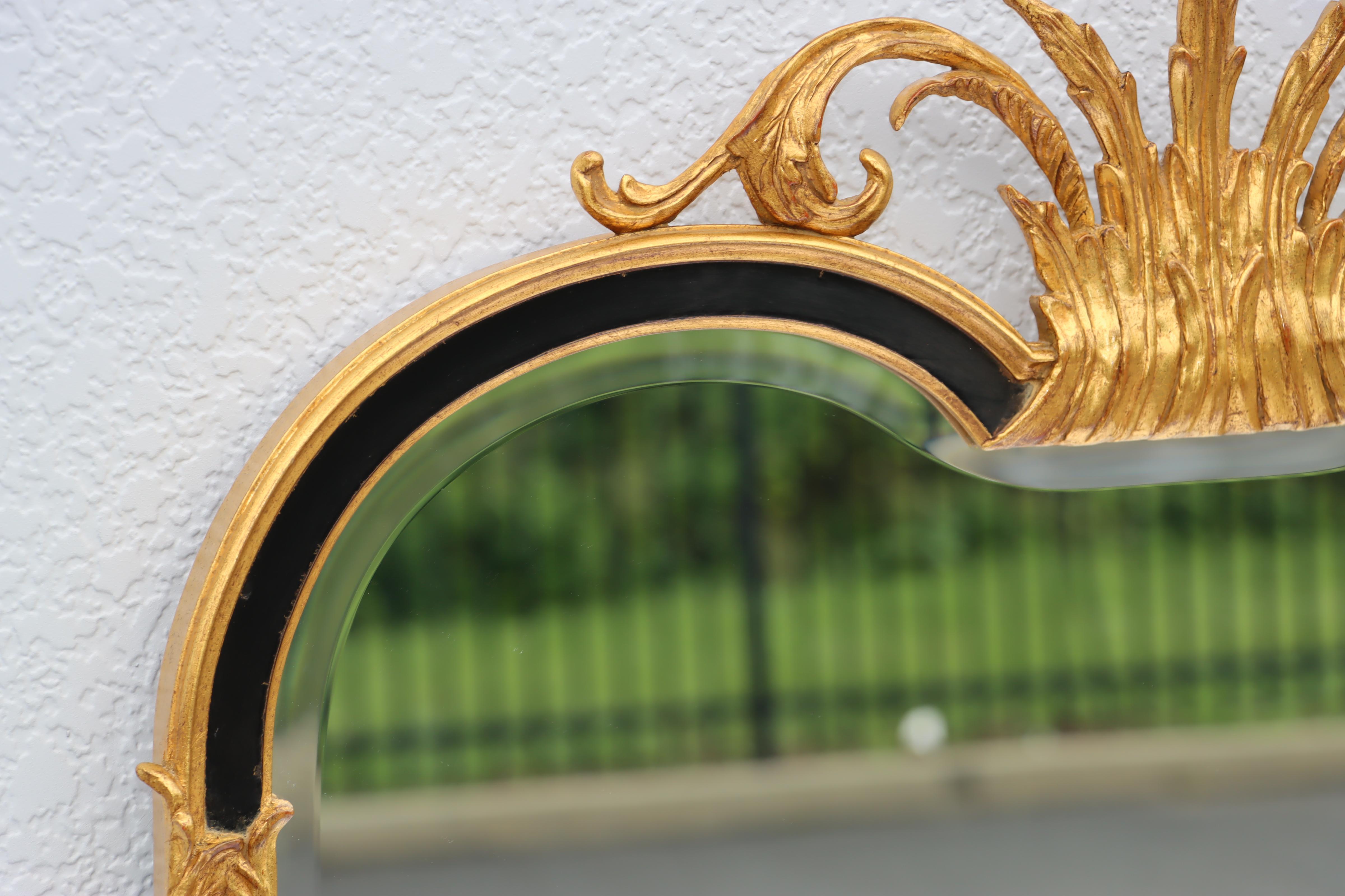 1960's Gilt Beveled Wall Mirror By Carver's Guild  13