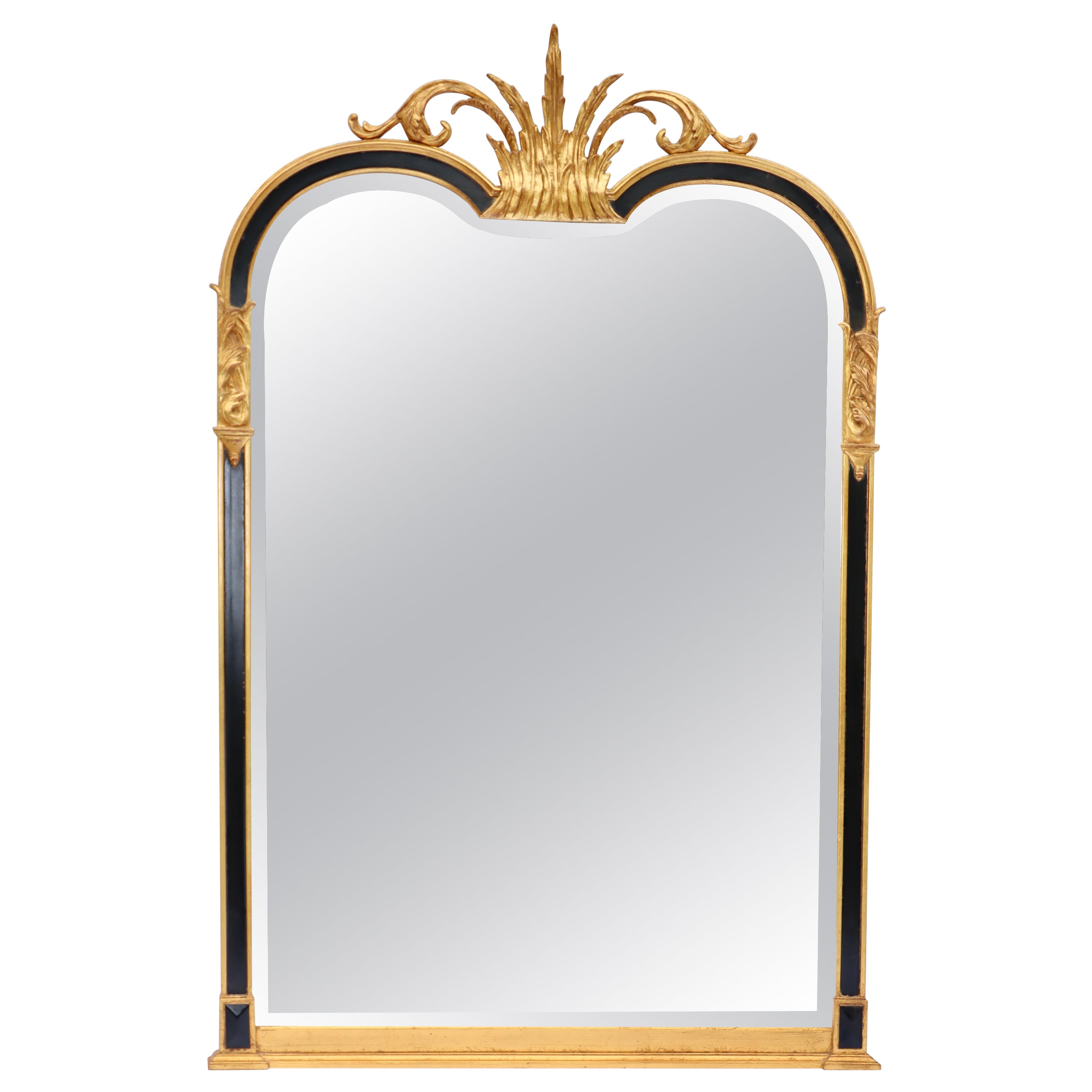 1960's Gilt Beveled Wall Mirror By Carver's Guild
