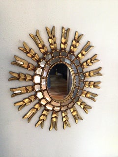 1960s Gilt Starburst Mirror