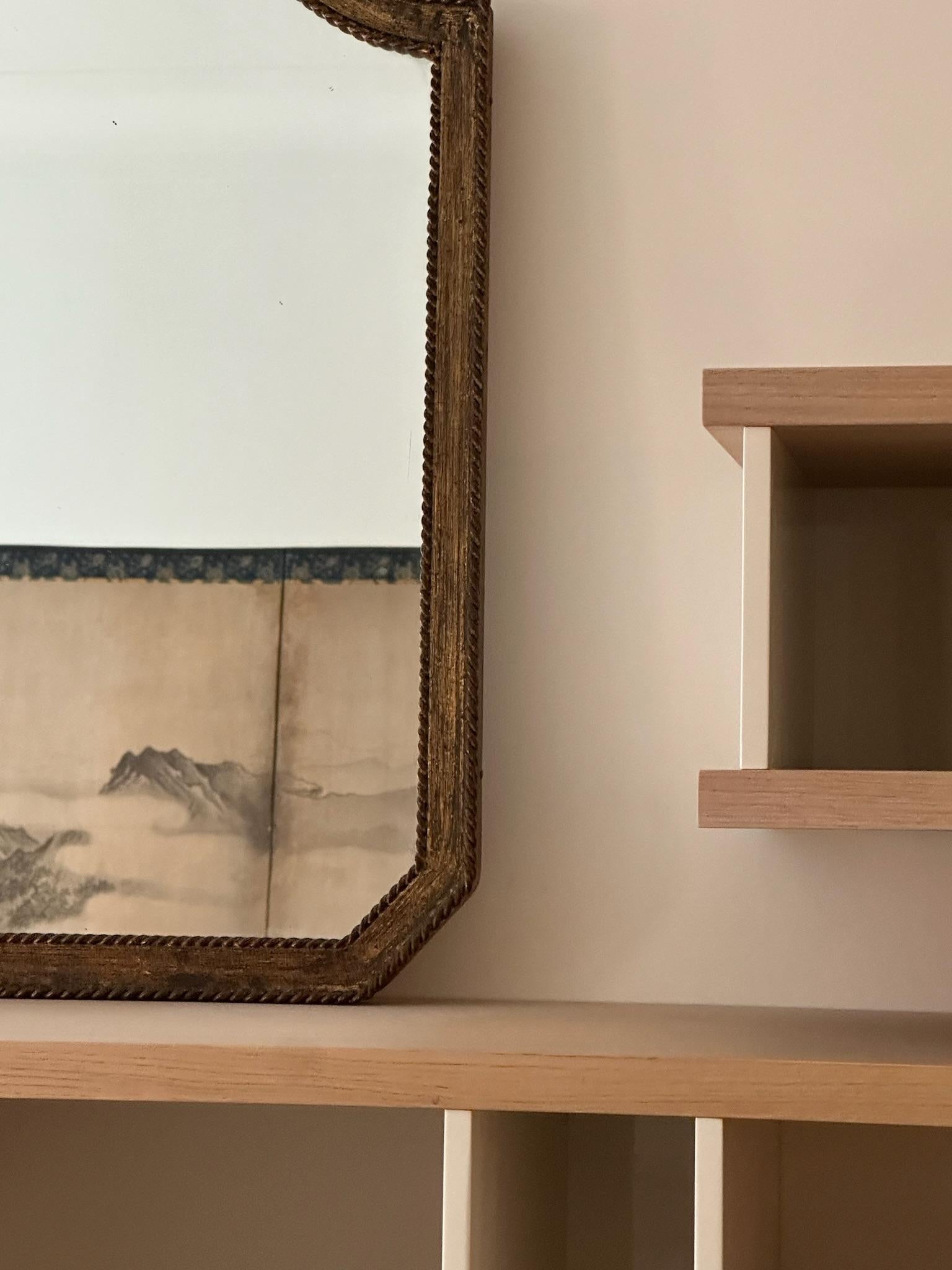 1960s Gilt Wall Mirror In Good Condition For Sale In New York, NY