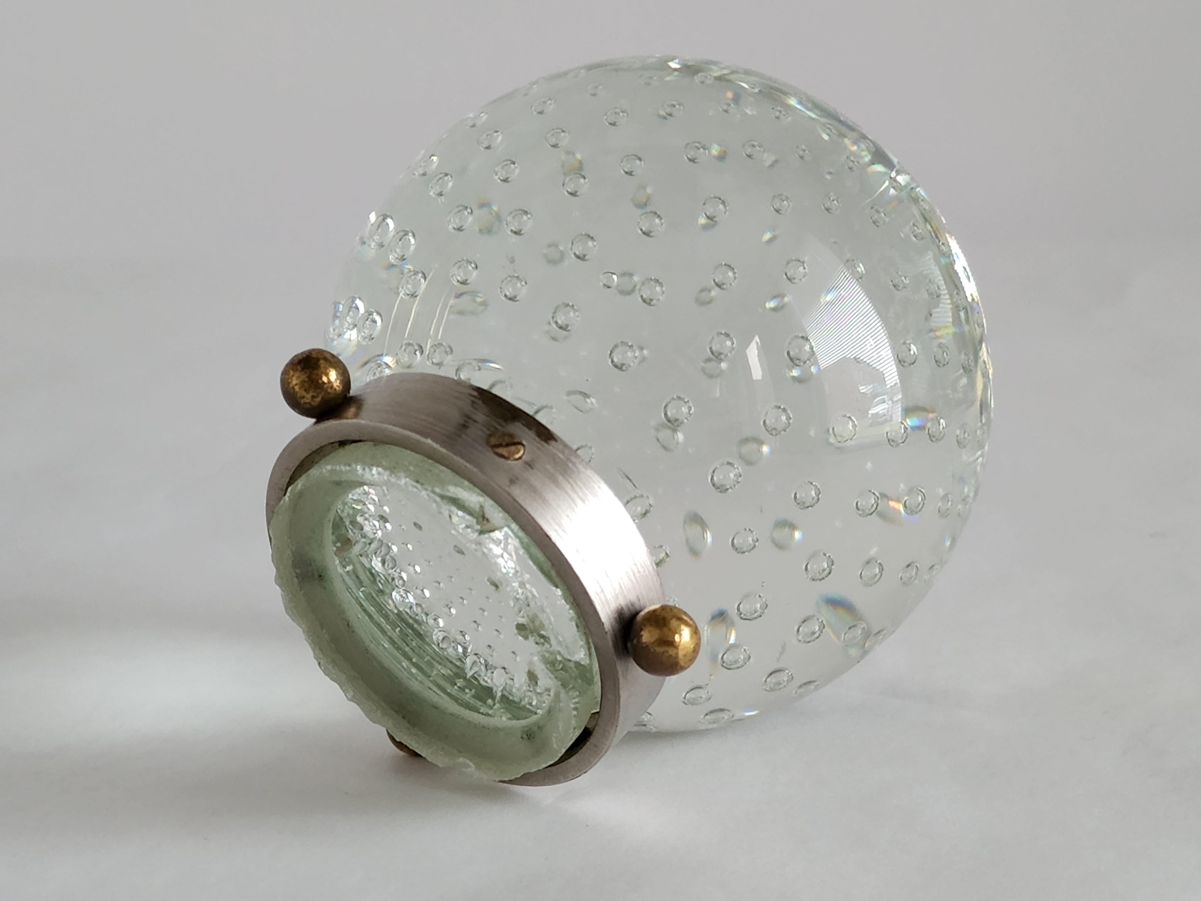 1960s, Gino Sarfatti, Archimede Seguso 7 Bubble Glass Pendant, Italy 8