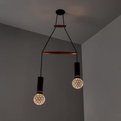 1960s Gino Sarfatti Metal and Seguso Glass Pendant Chandelier for Arteluce