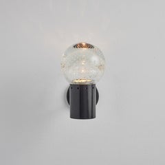 1960s Gino Sarfatti Metal and Seguso Glass Sconce for Arteluce