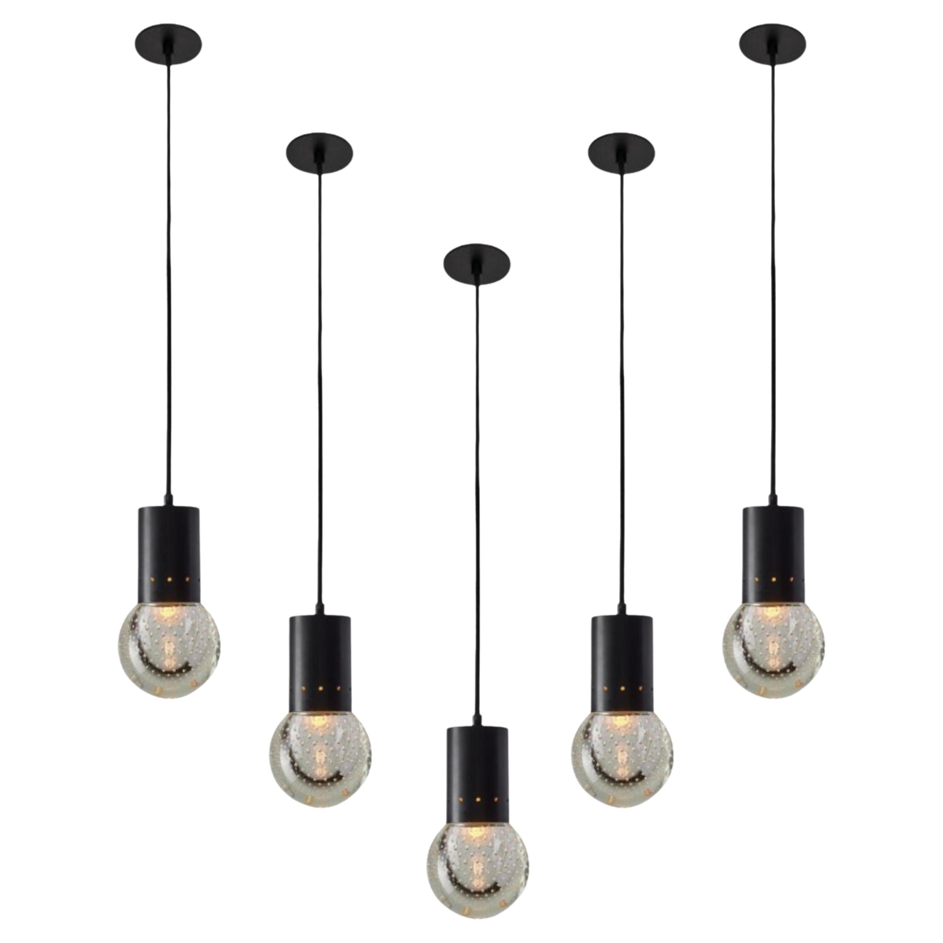 1960s Gino Sarfatti Seguso Bubble Glass Pendant for Arteluce