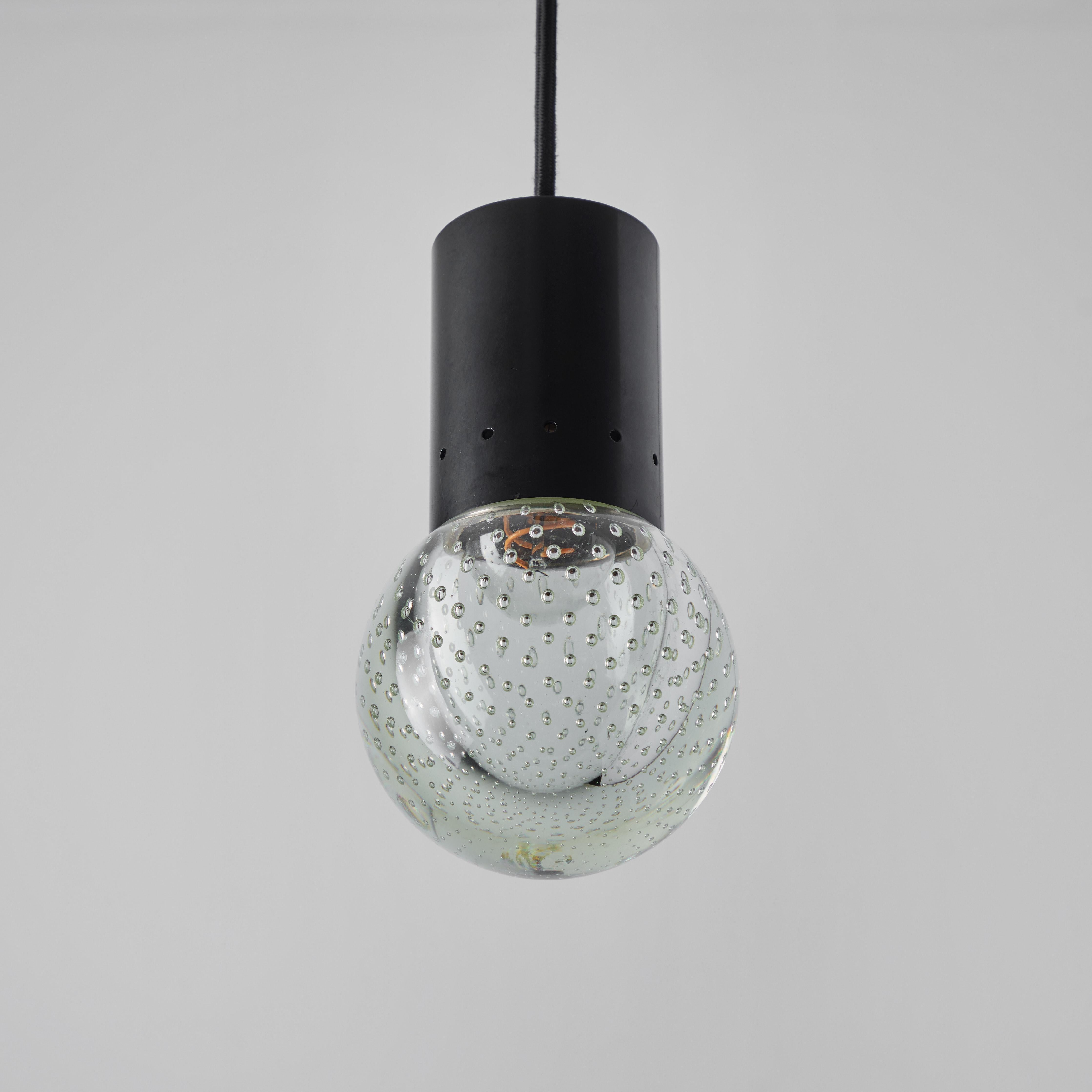 1960s Gino Sarfatti Seguso Bubble Glass Pendant for Arteluce 2