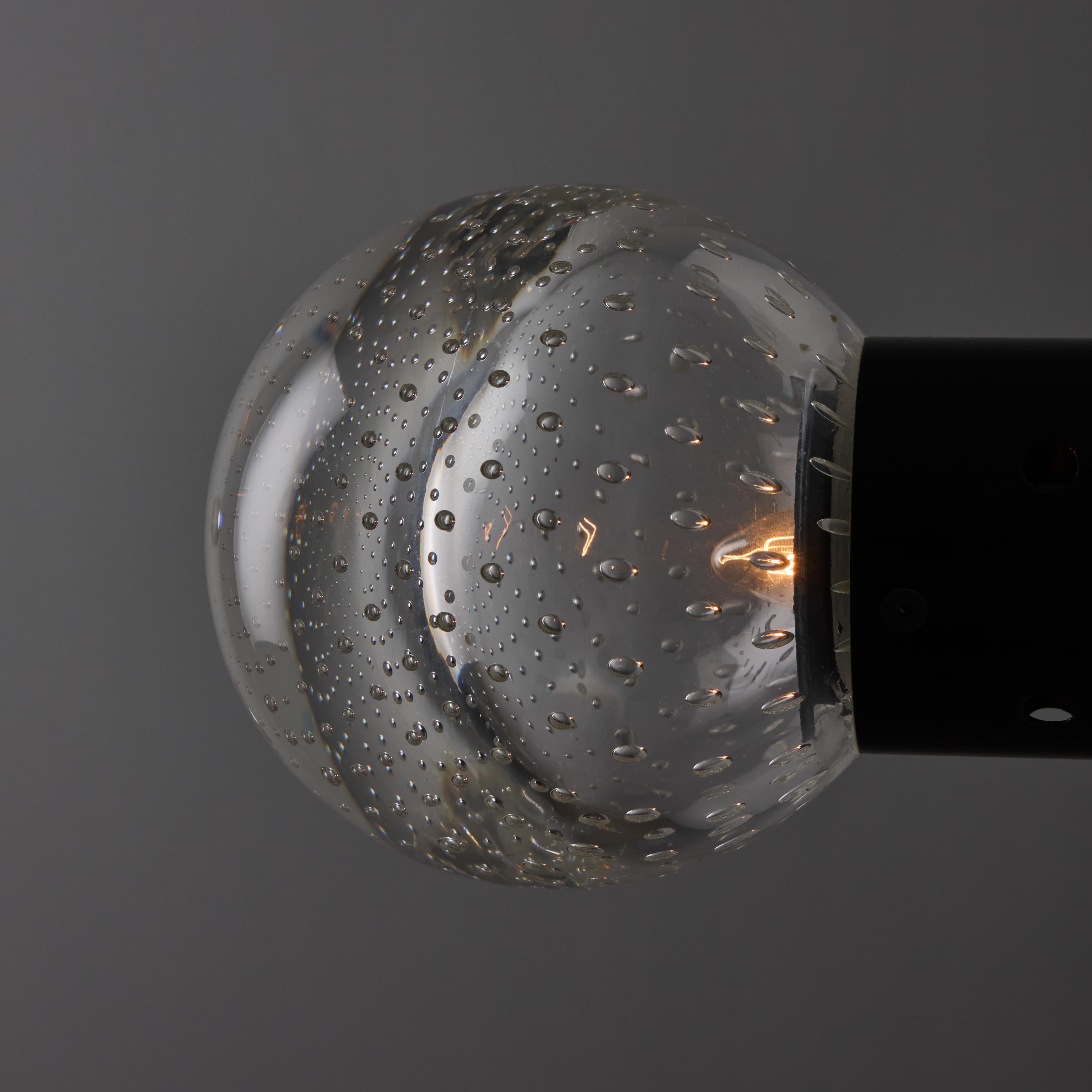 1960er Jahre Gino Sarfatti Seguso Bubble Glass Wand- oder Deckenleuchten für Arteluce im Angebot 5