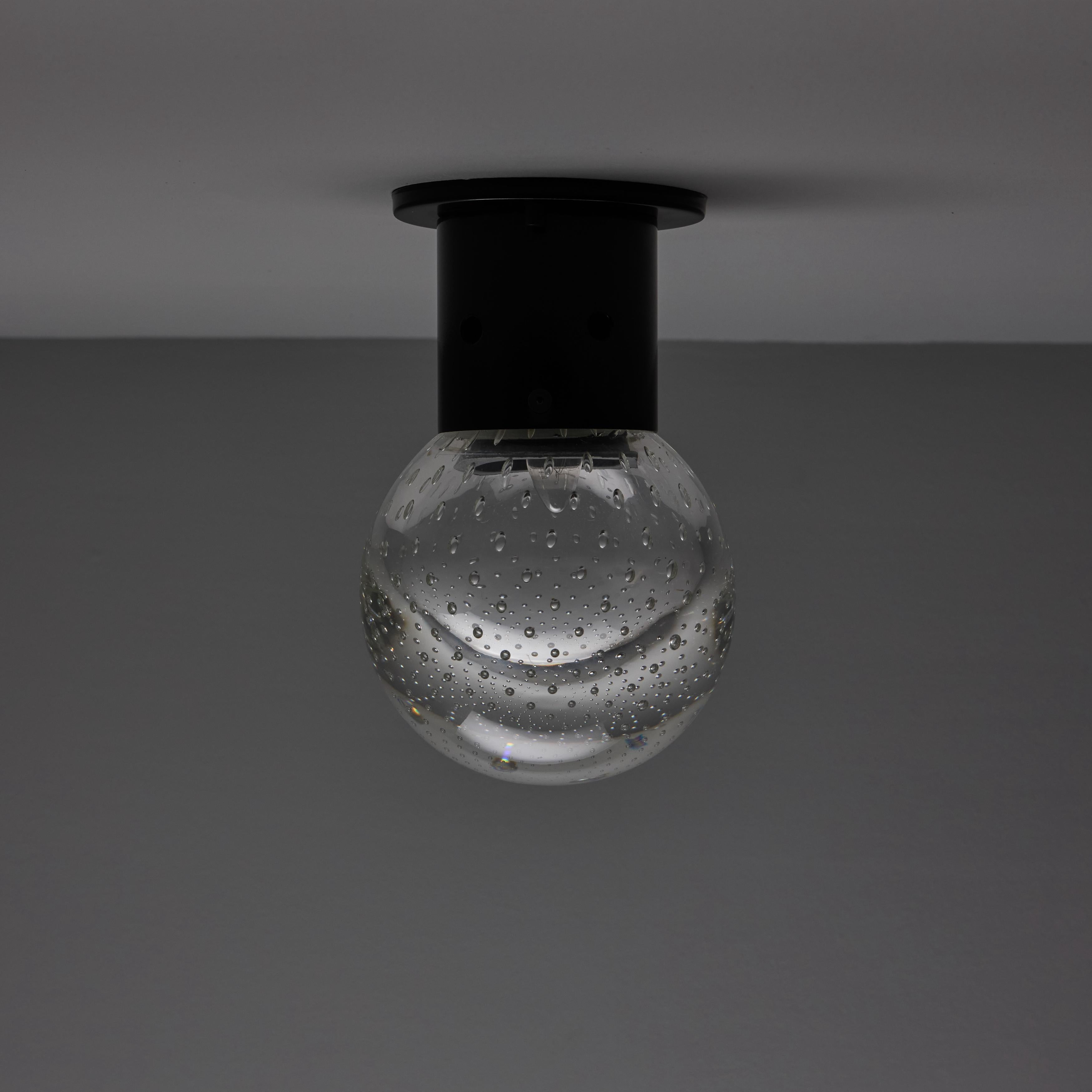 1960er Jahre Gino Sarfatti Seguso Bubble Glass Wand- oder Deckenleuchten für Arteluce (Moderne der Mitte des Jahrhunderts) im Angebot