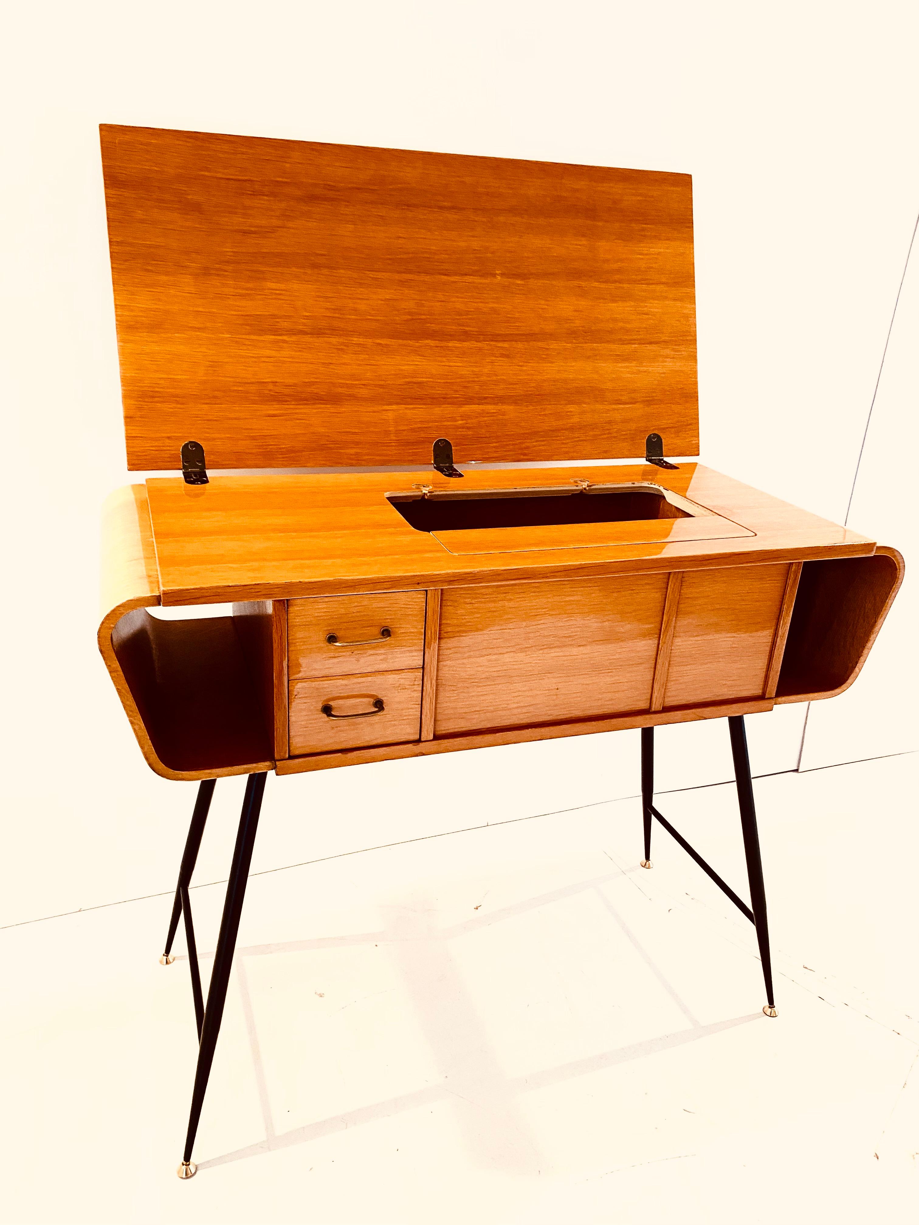 German 1960s Gio Ponti for Singer Console Table