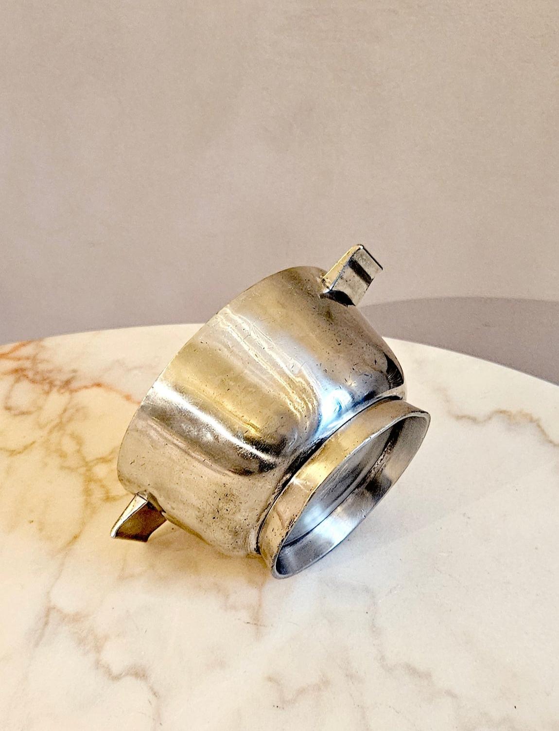 italien Bol en argent Gio Ponti pour Krupp Milano des années 1960