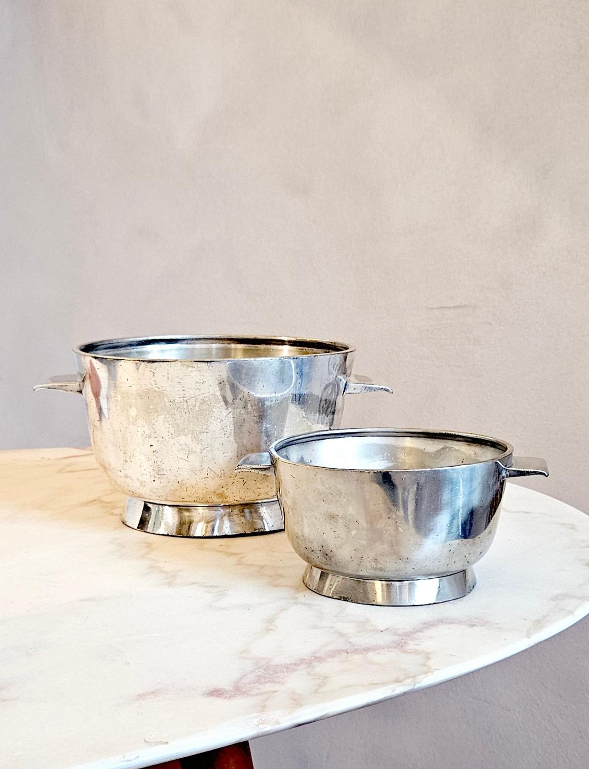 Bol en argent Gio Ponti pour Krupp Milano des années 1960 1