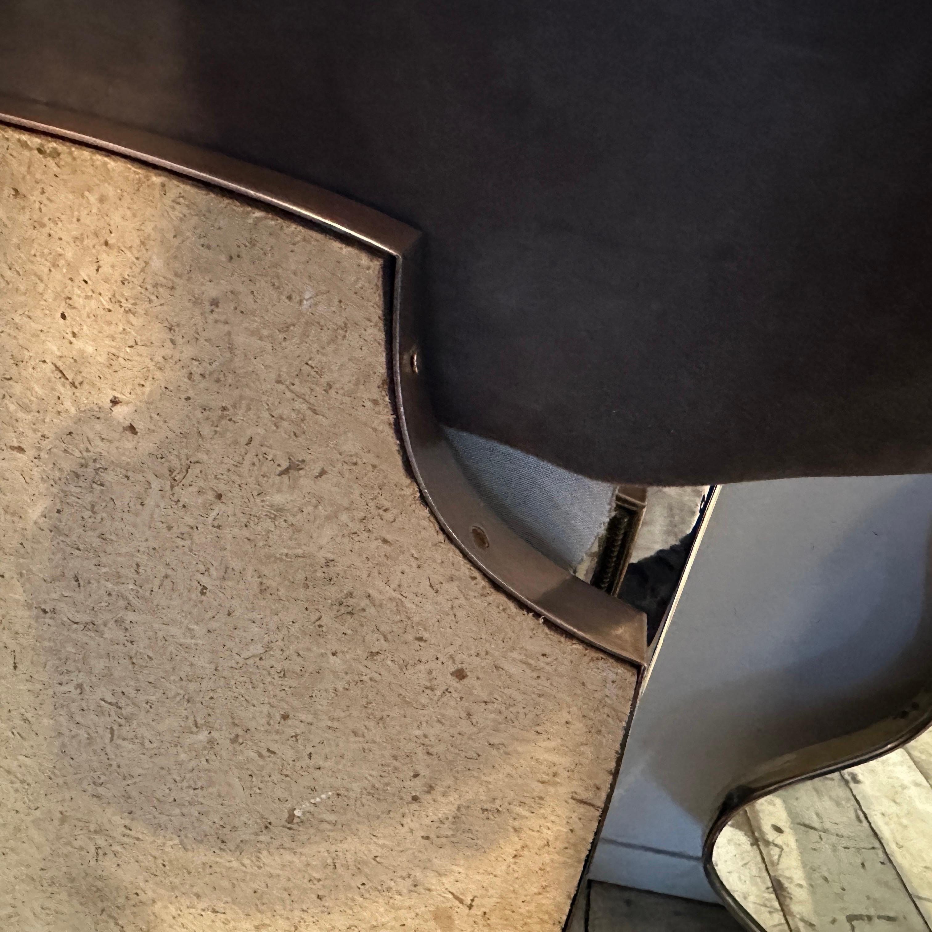Italienischer Schilfrohr-Wandspiegel im Gio Ponti-Stil aus Messing, Mid-Century Modern, 1960er Jahre (Handgefertigt) im Angebot
