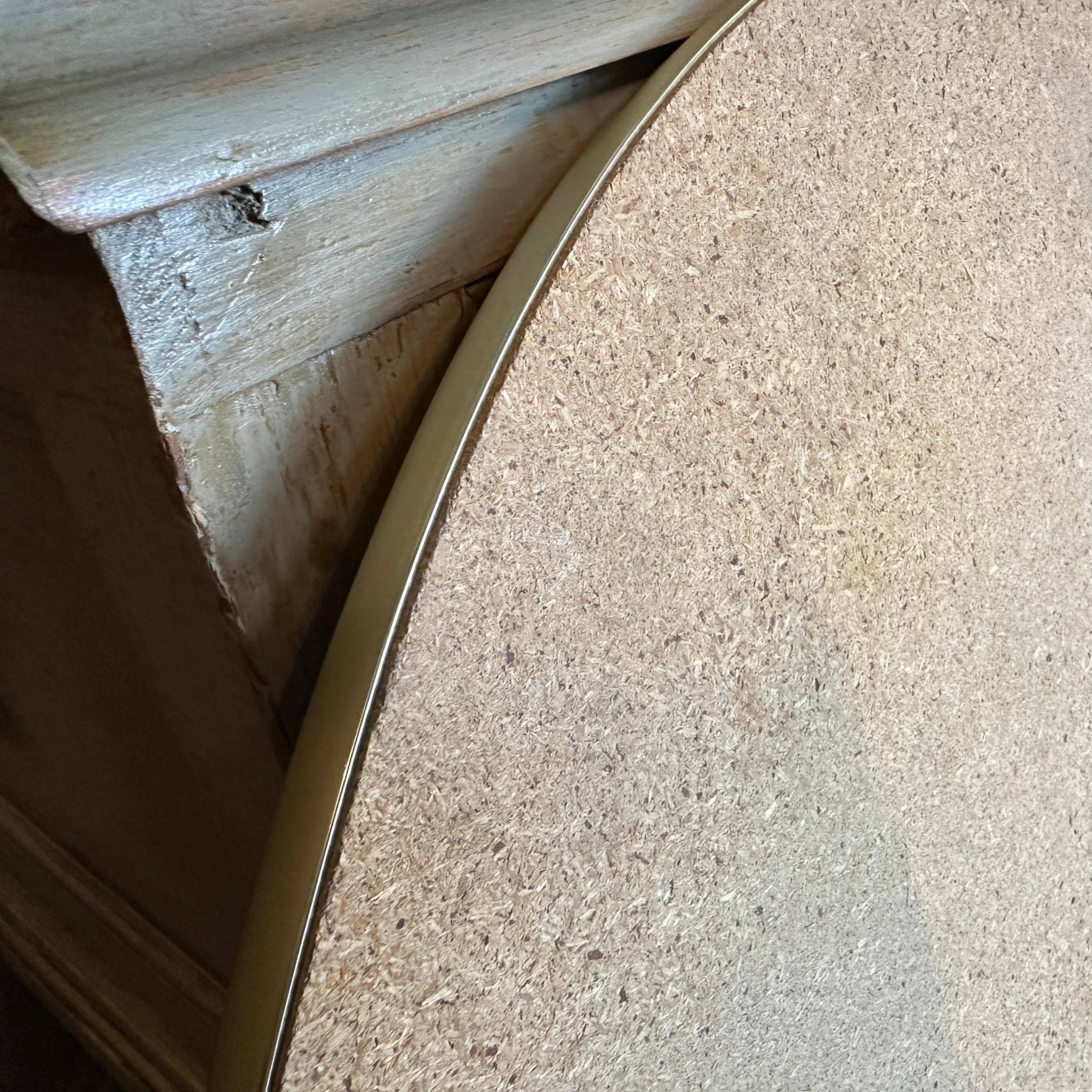 Miroir mural italien ovale en laiton, style Gio Ponti, mi-siècle moderne, années 1960 en vente 4