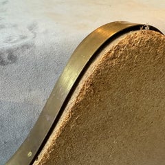 1960s Gio Ponti Style Mid-Century Modern Shield Shaped Italian Big Wall Mirror