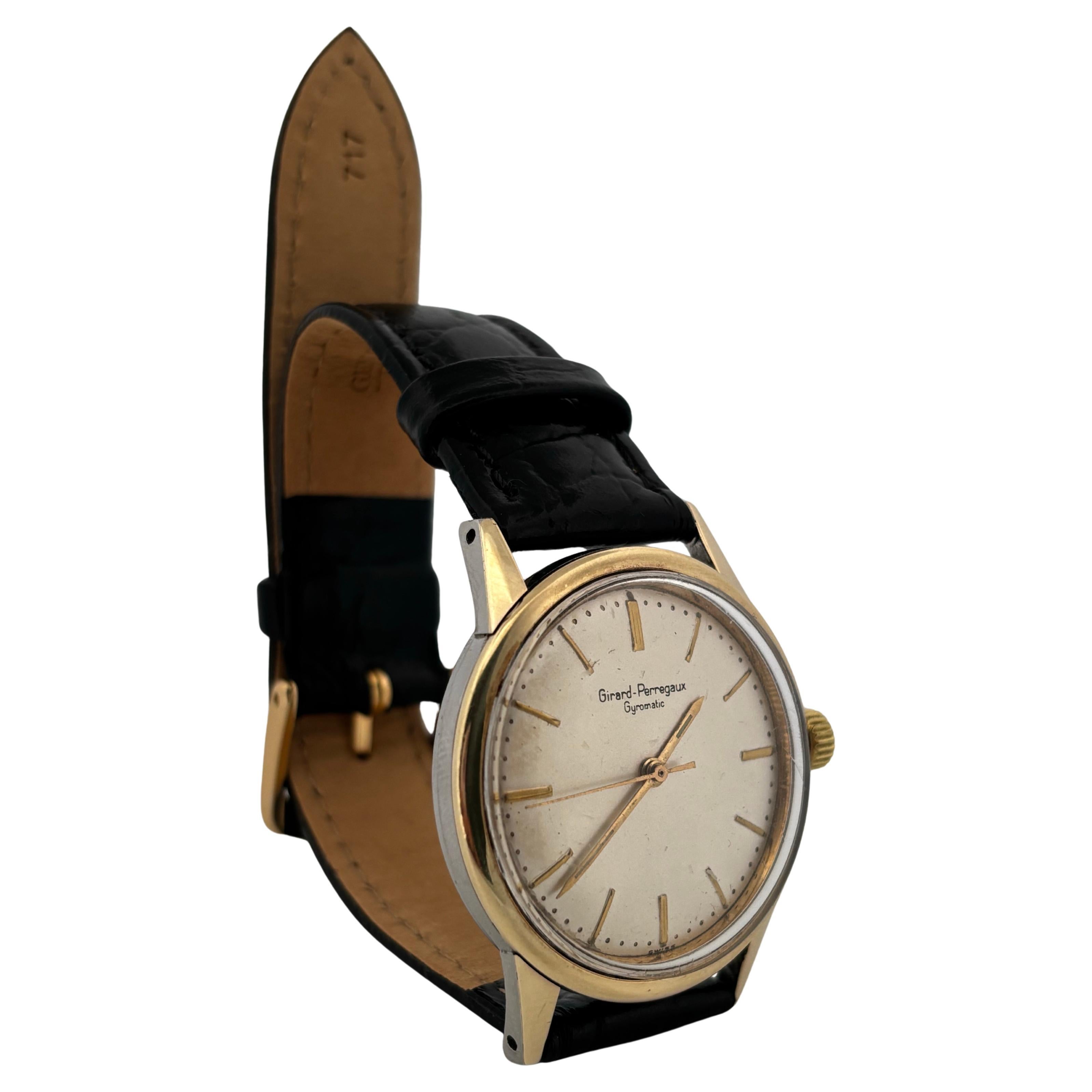1960er Girard Perregaux Gyromatic 33mm vergoldete automatische Herrenuhr (Retro) im Angebot