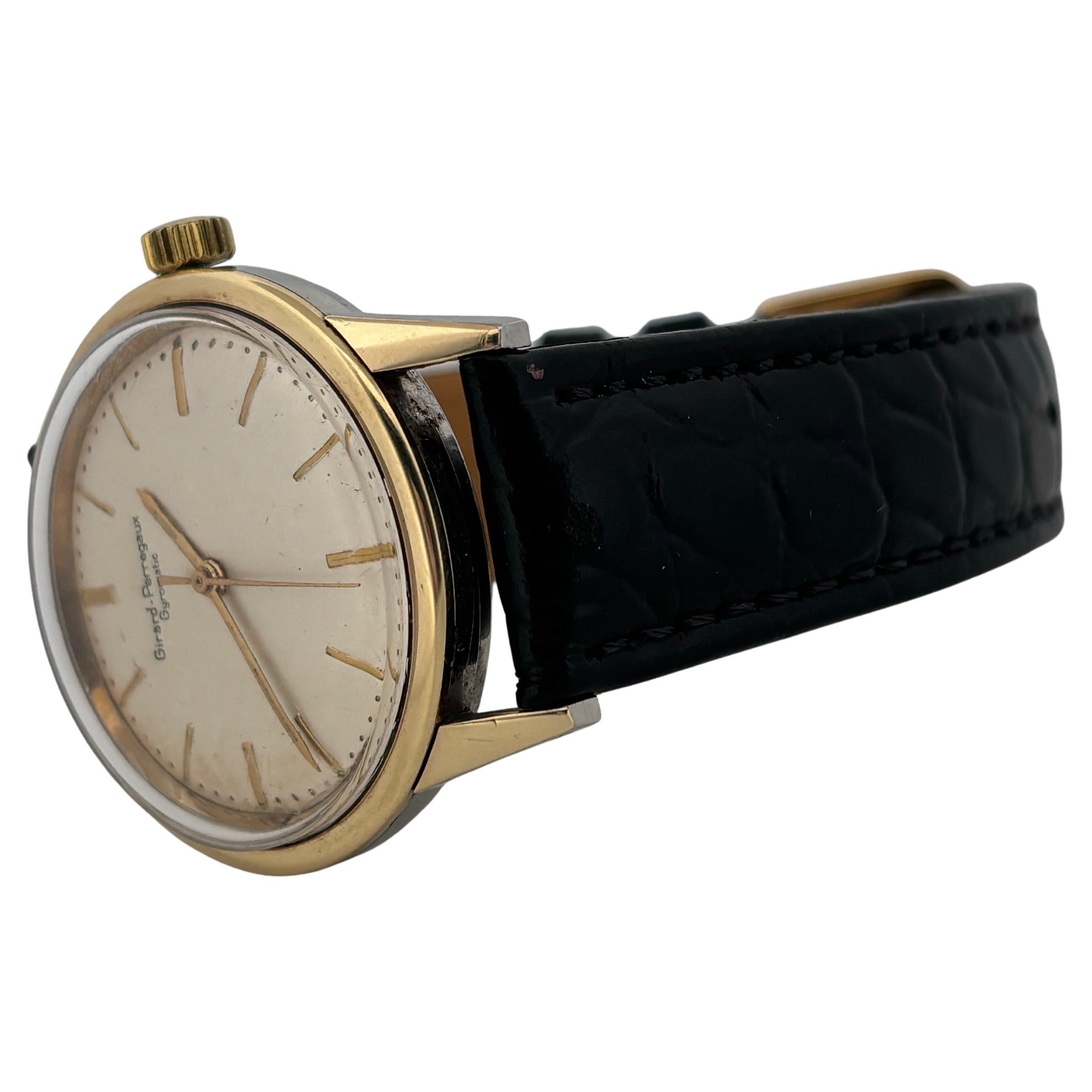 1960er Girard Perregaux Gyromatic 33mm vergoldete automatische Herrenuhr für Damen oder Herren im Angebot