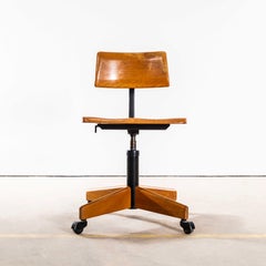 1960's Giroflex Angular Simple Swivel Desk Chair