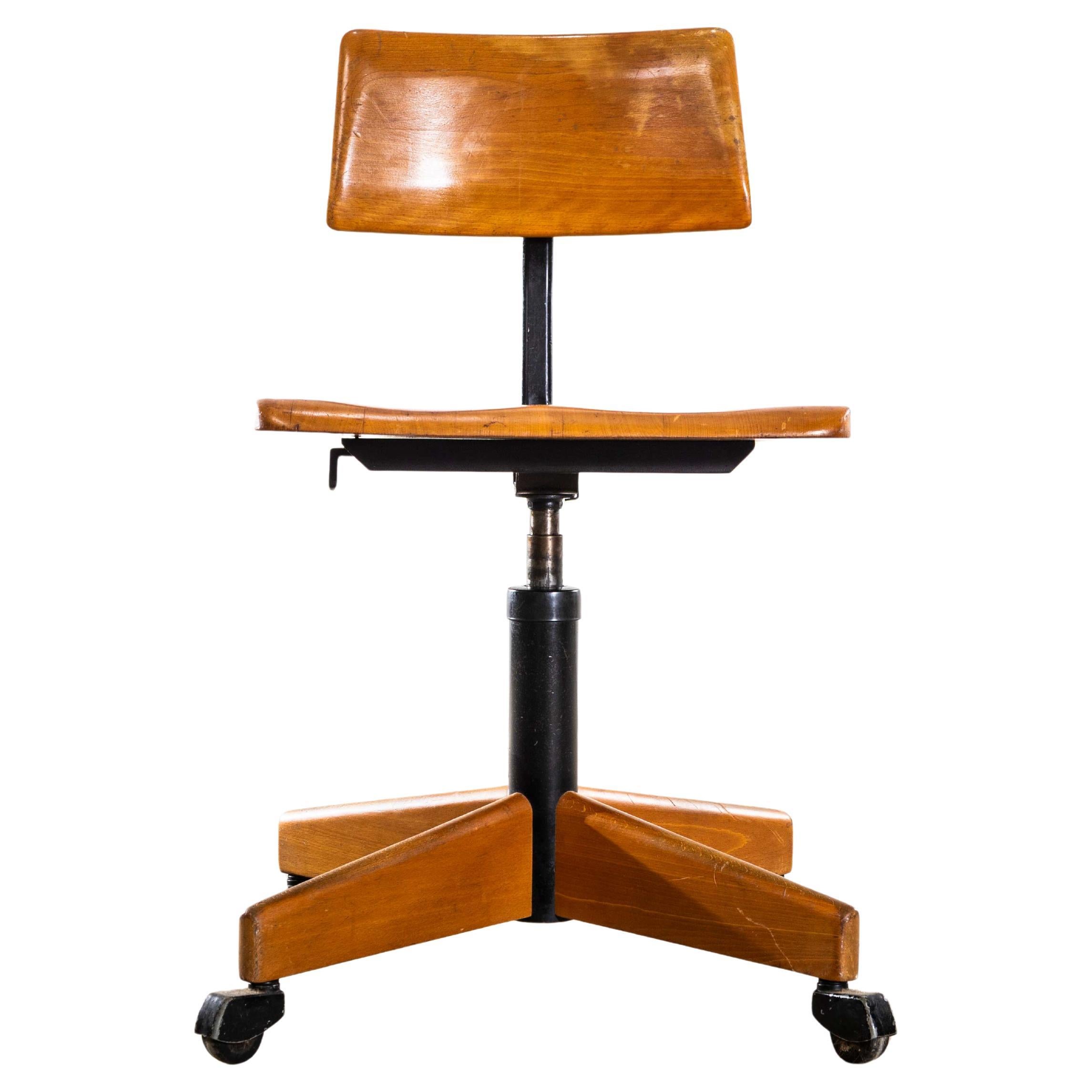 1960
s Giroflex Angular Simple Swivel Desk Chair